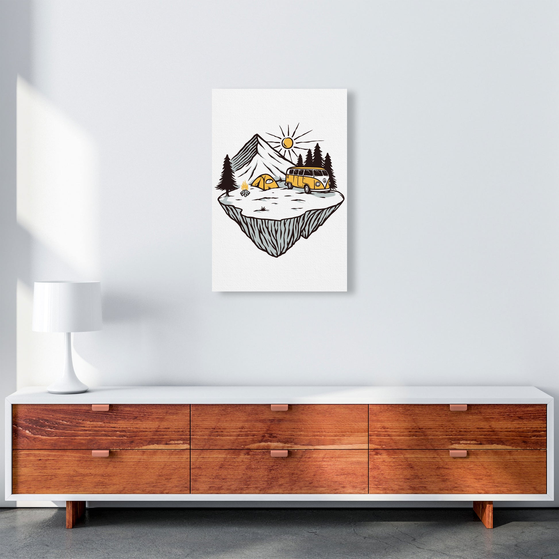 Camp Vibes Art Print by Jason Stanley A2 Canvas