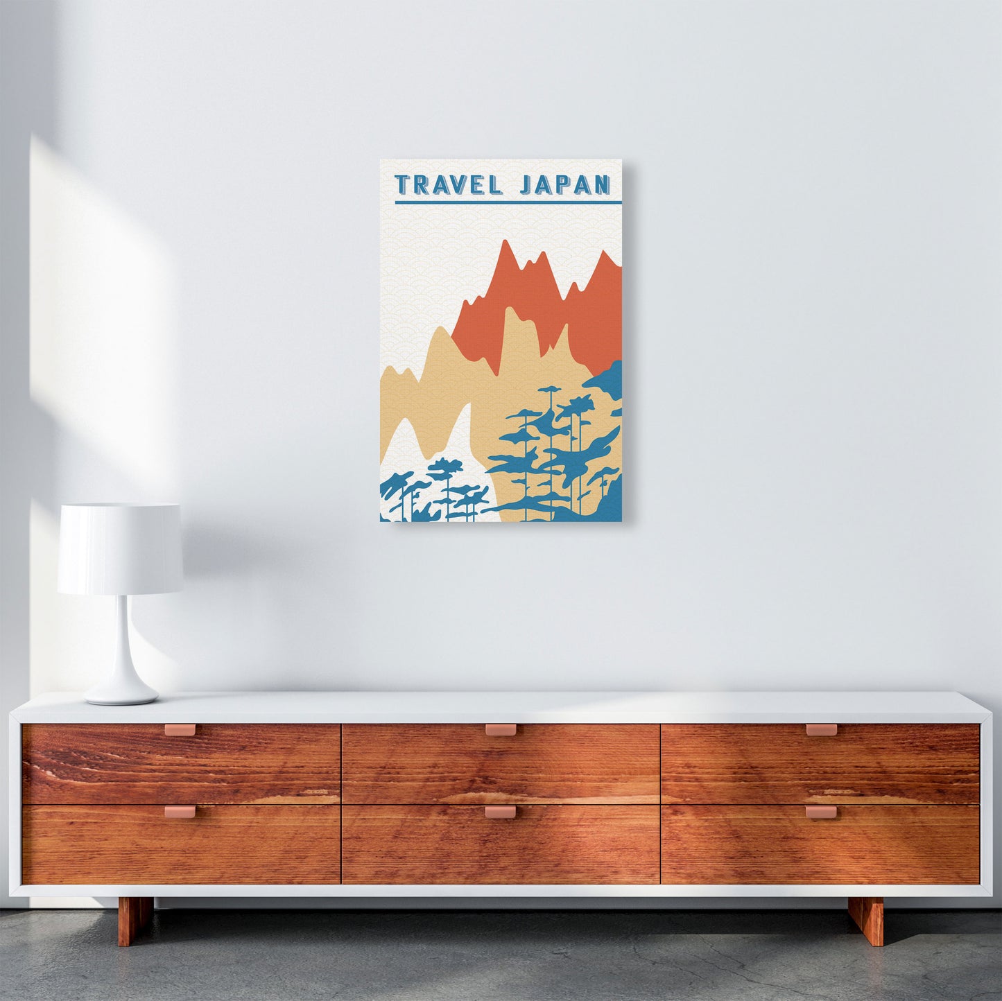 Traval Japan Minimilism III Art Print by Jason Stanley A2 Canvas