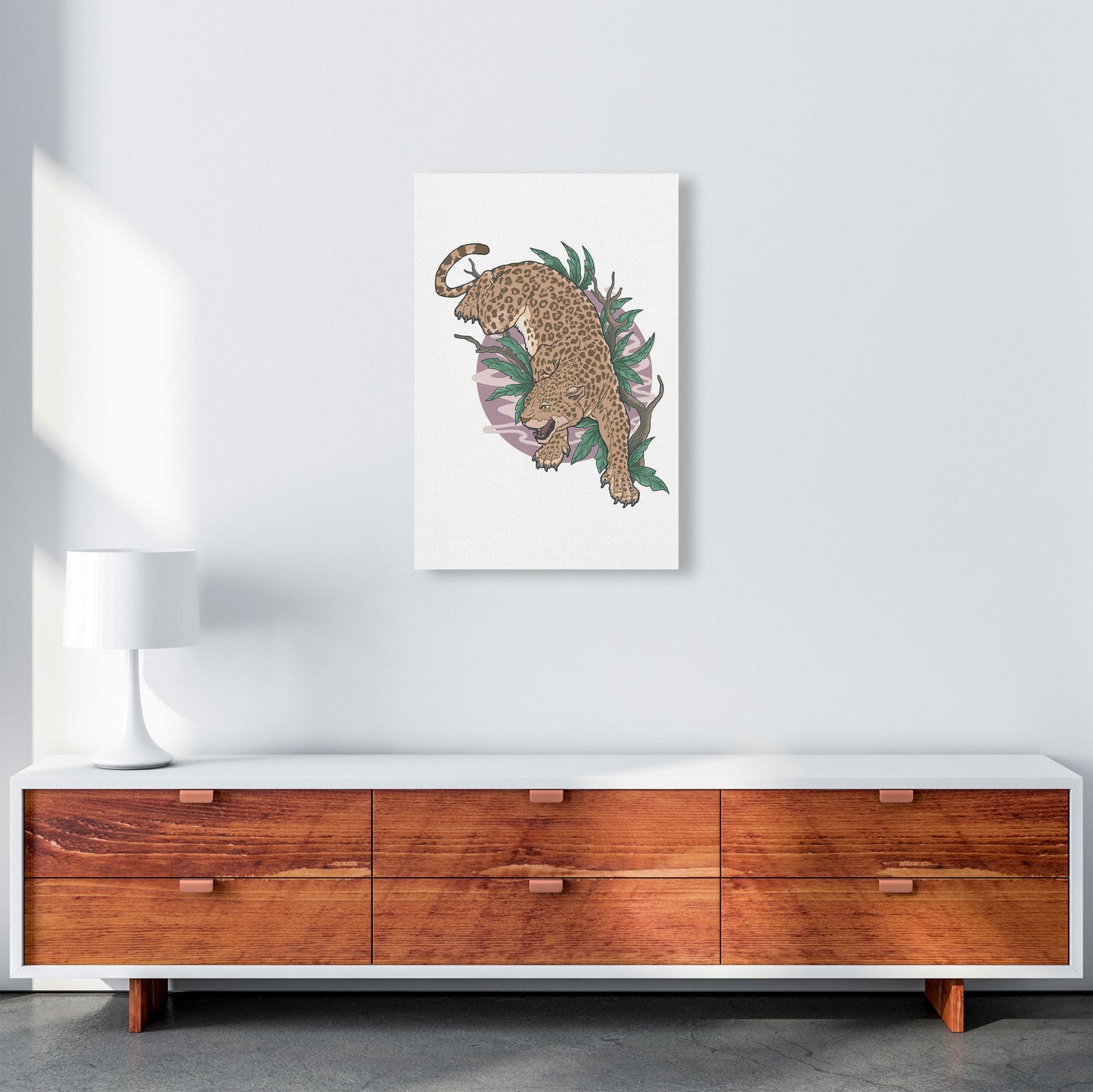 Wild Leopard Art Print by Jason Stanley A2 Canvas