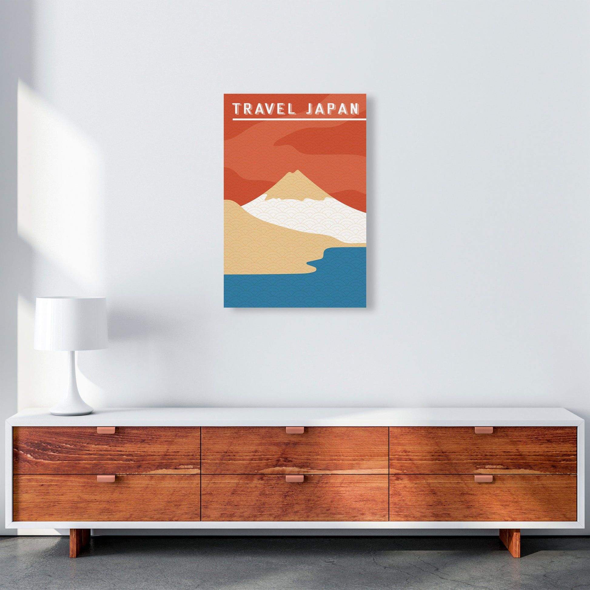 Traval Japan Minimilism II Art Print by Jason Stanley A2 Canvas