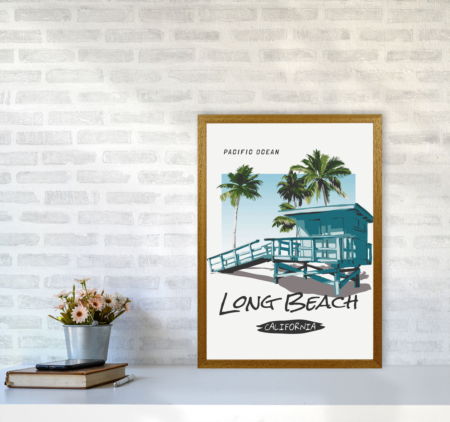 Going, Going, Back, Back, To, Cali, Cali Art Print by Jason Stanley A2 Print Only