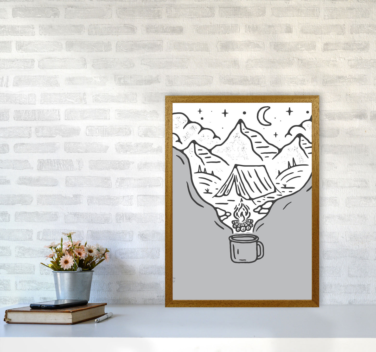 It All Started With Coffee Art Print by Jason Stanley A2 Print Only