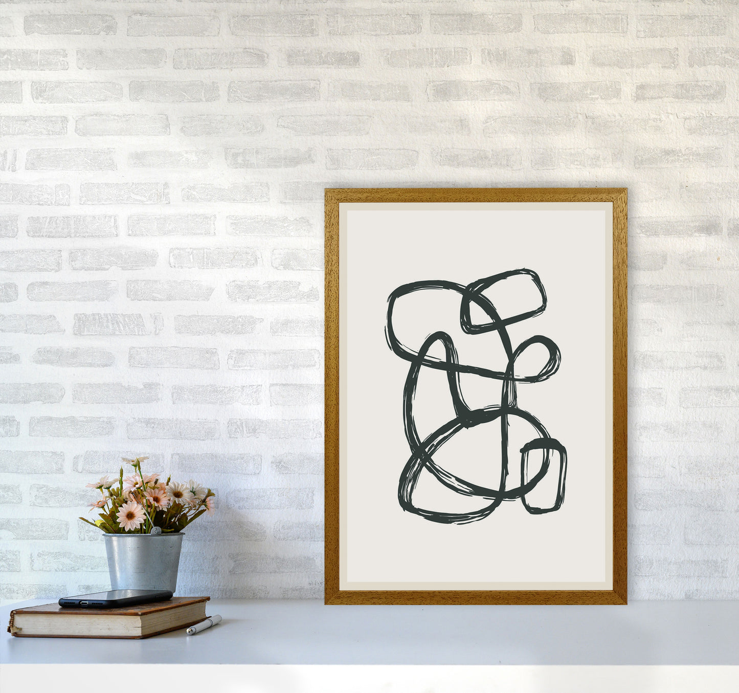 Modern Abstract Shapes 1 Art Print by Jason Stanley A2 Print Only