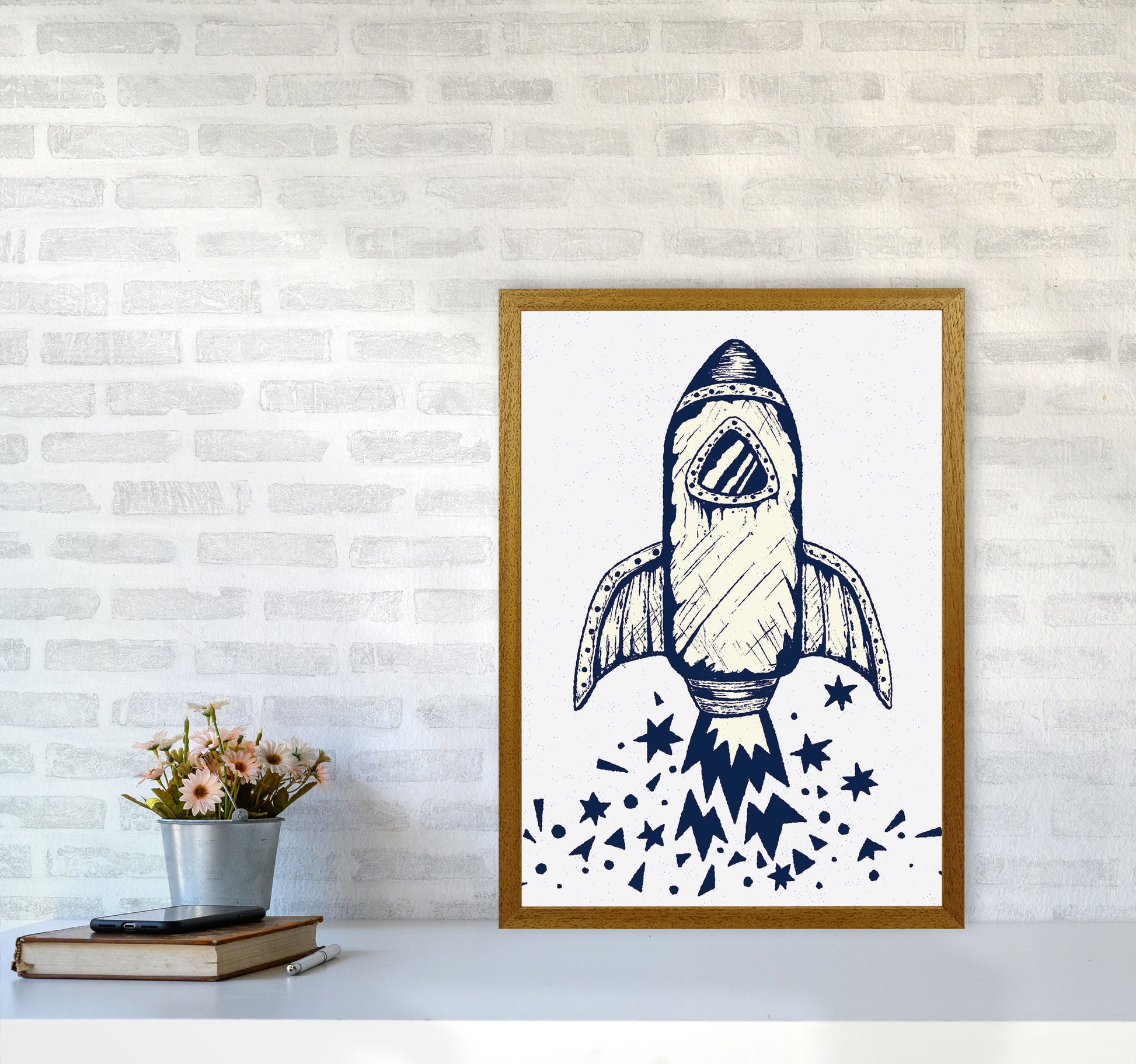 5-4-3-2-1-Blastoff Art Print by Jason Stanley A2 Print Only