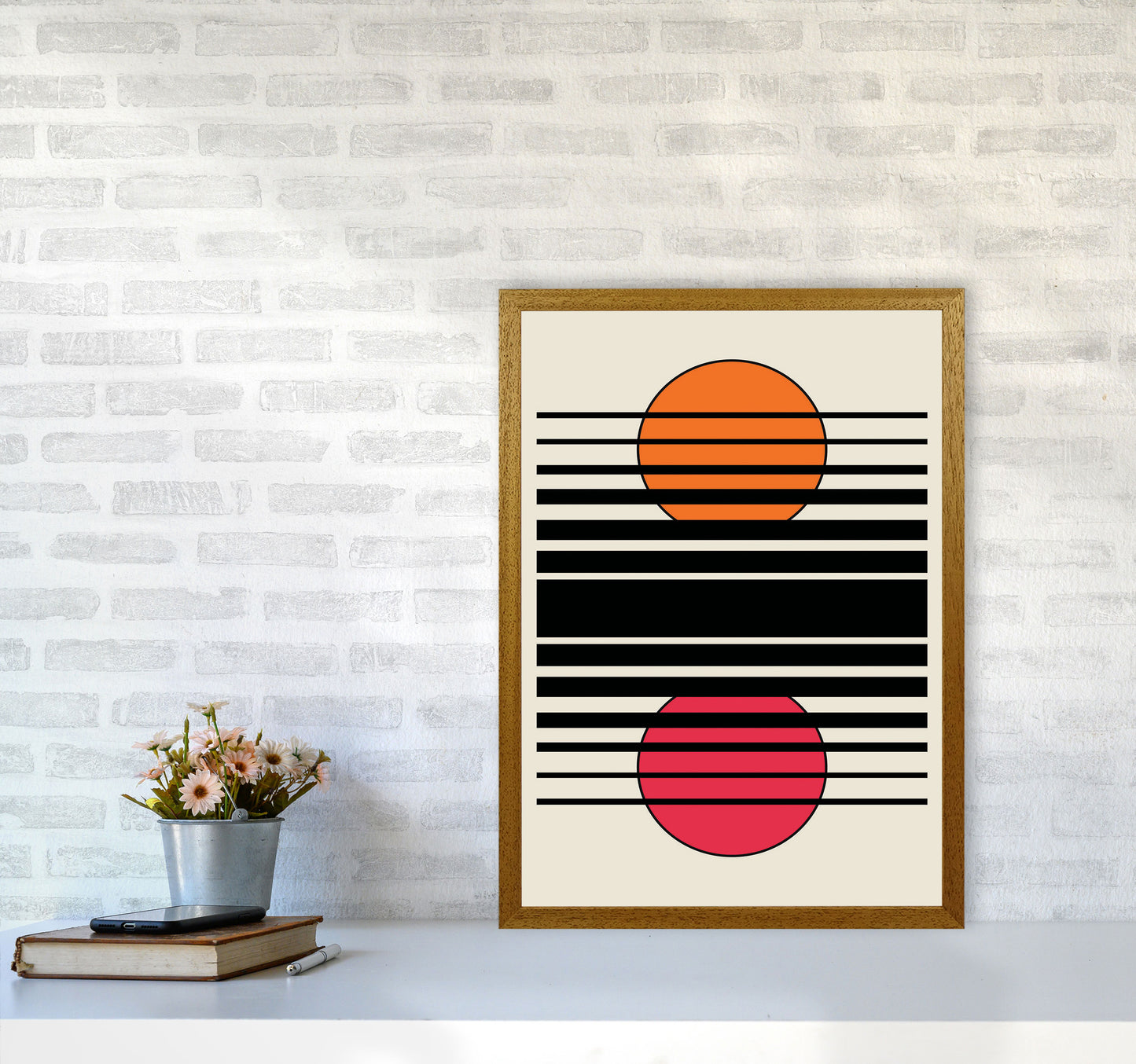 Geometric Suns Art Print by Jason Stanley A2 Print Only