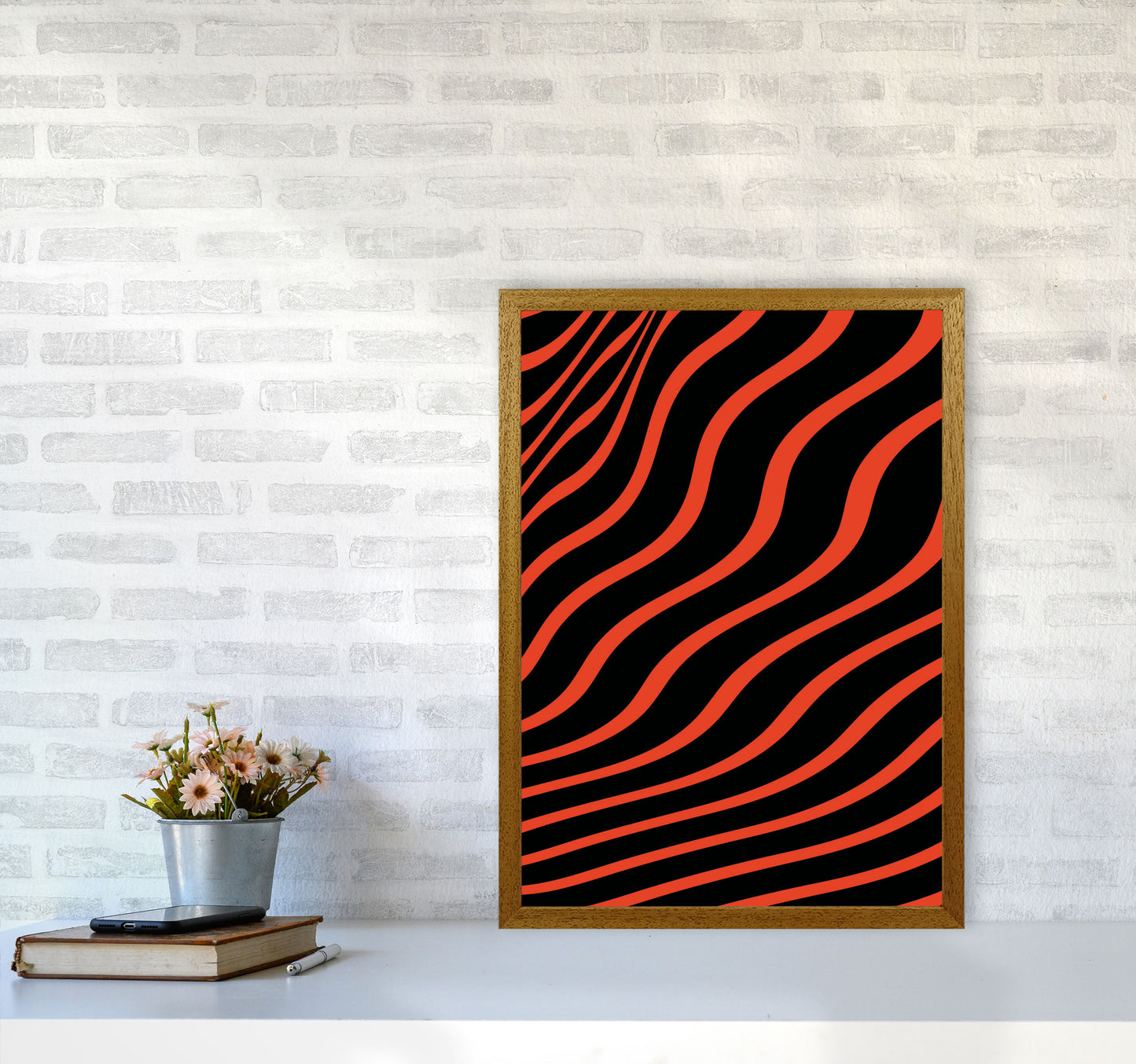 Red Vibes Art Print by Jason Stanley A2 Print Only