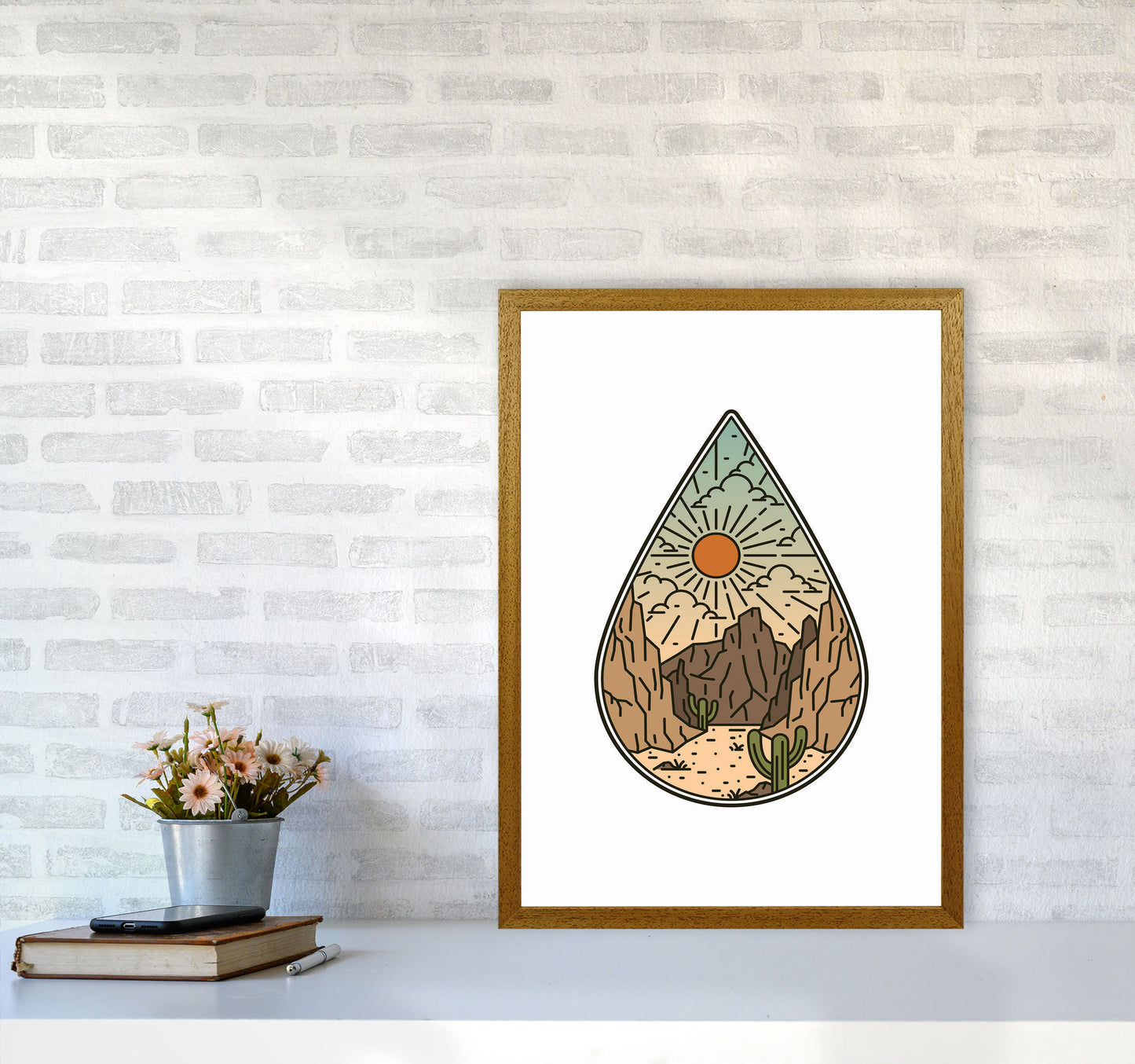 Desert Vibes II Art Print by Jason Stanley A2 Print Only