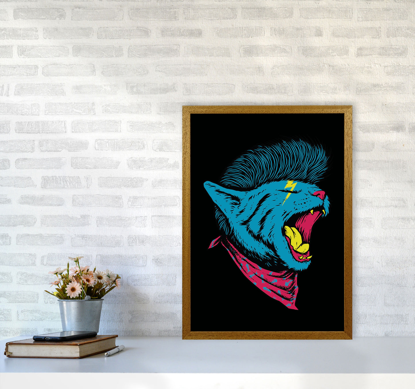 The Killer Cat Art Print by Jason Stanley A2 Print Only