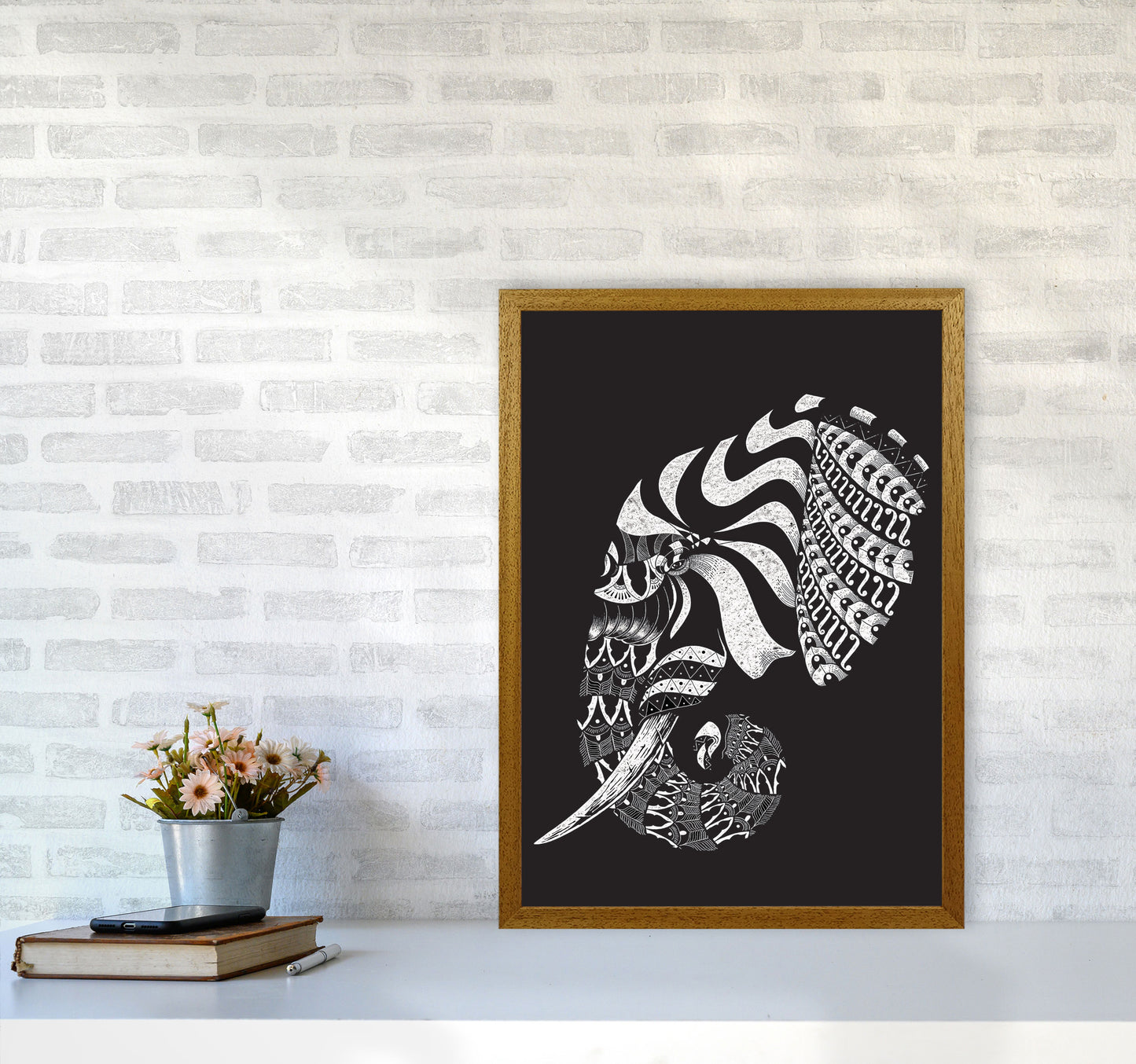 Ornate Elephant II Art Print by Jason Stanley A2 Print Only
