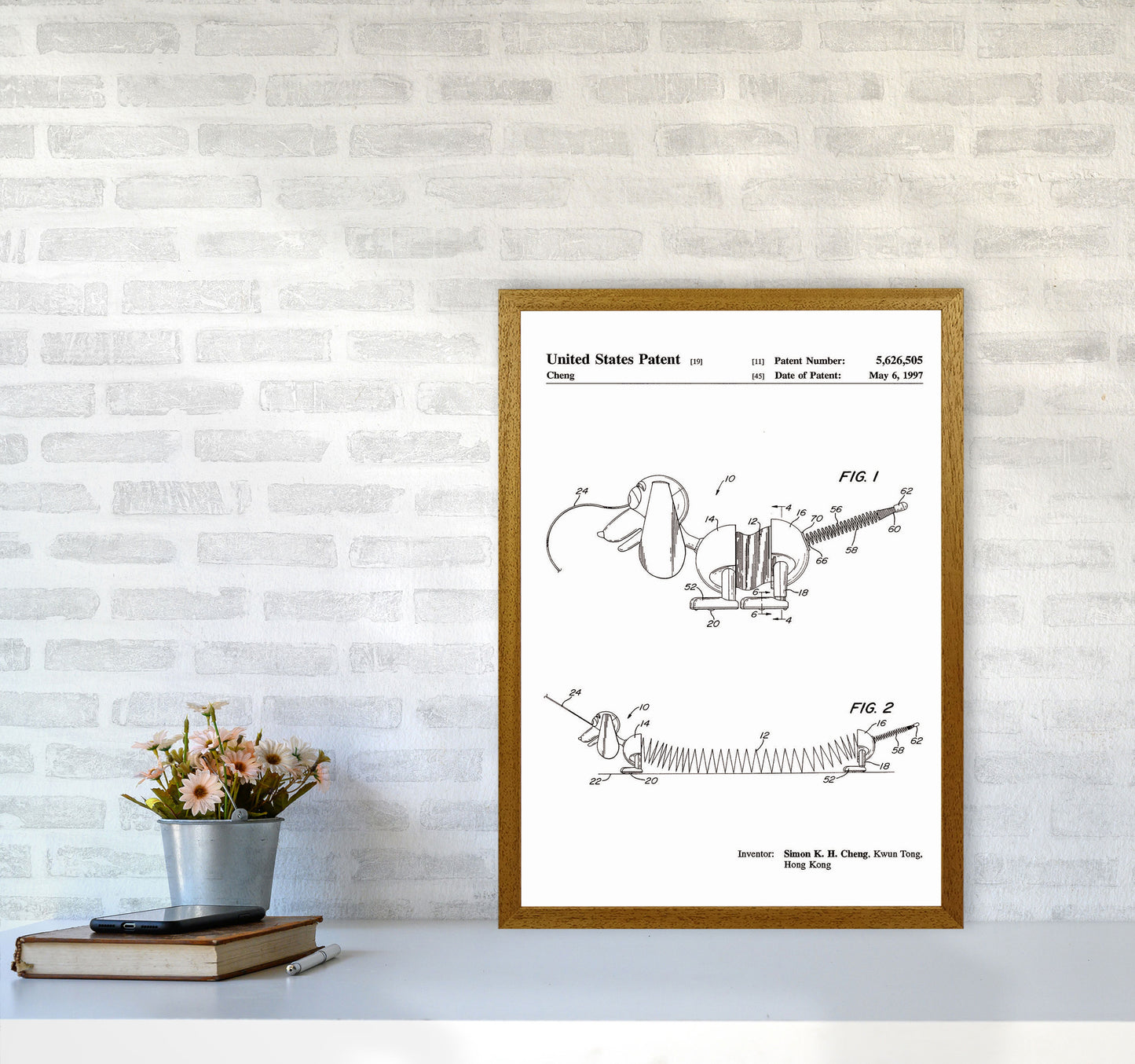 Slinky Dog Patent Art Print by Jason Stanley A2 Print Only