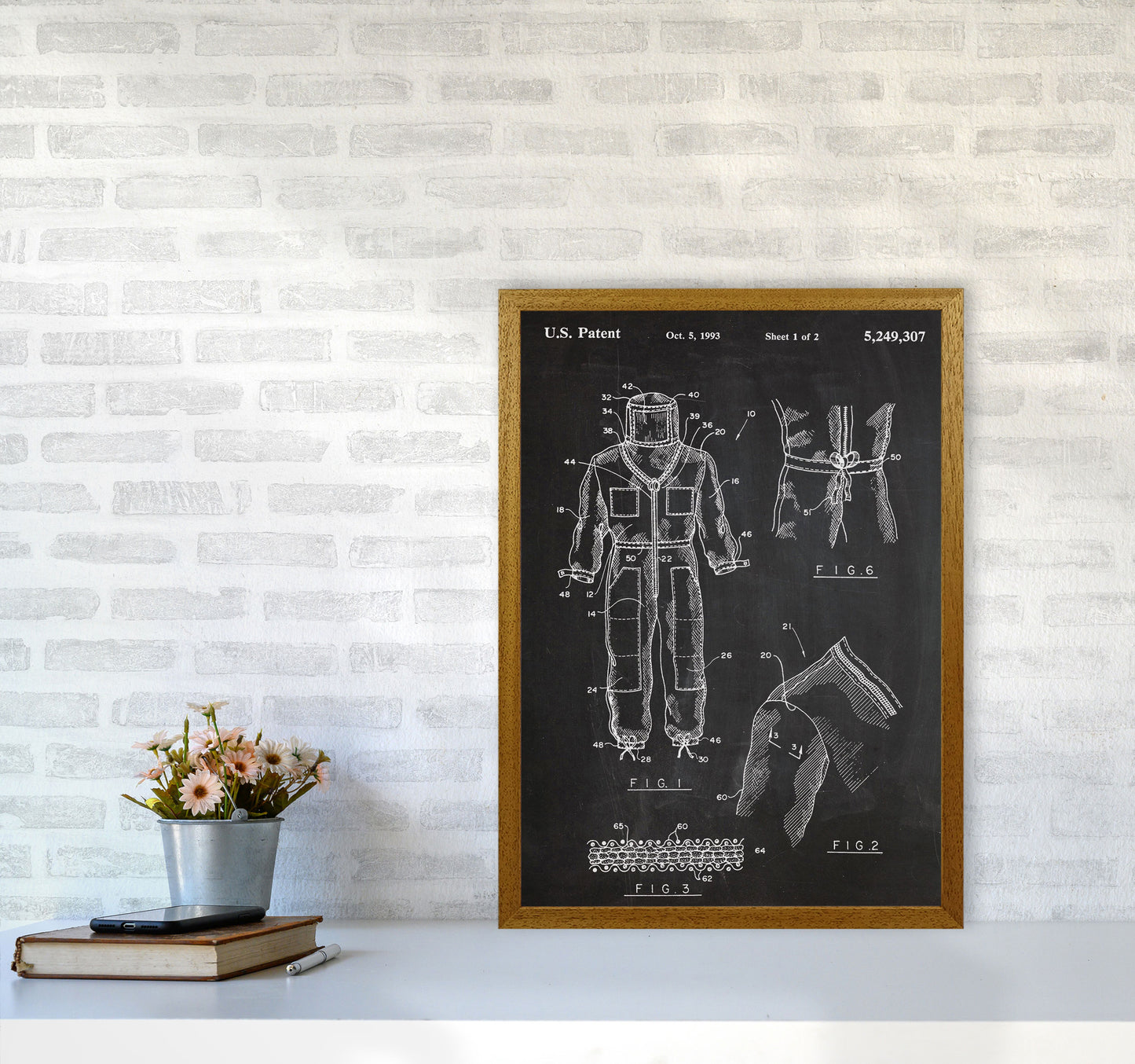 Bee Suit Patent Art Print by Jason Stanley A2 Print Only