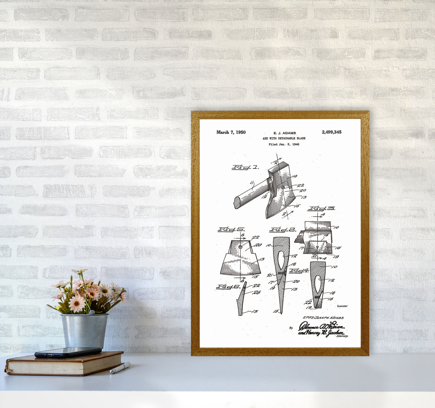 Axe Patent Art Print by Jason Stanley A2 Print Only