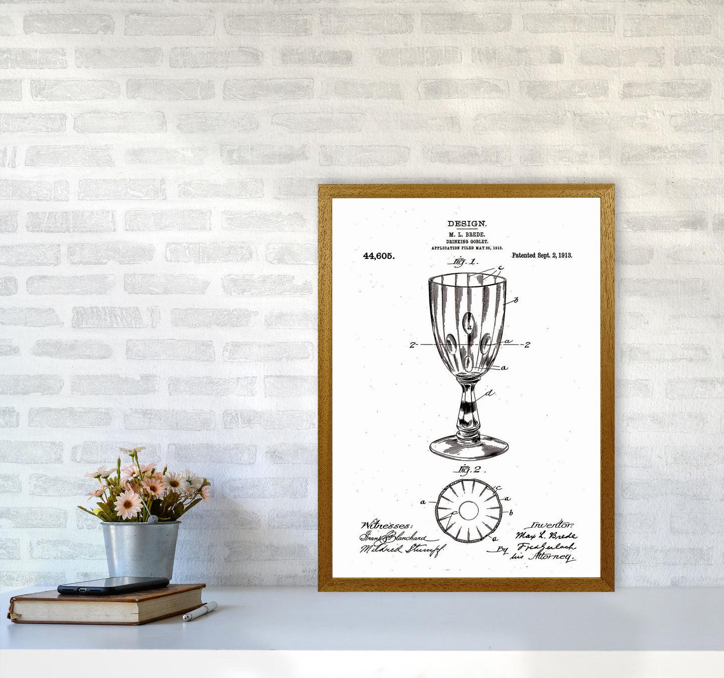 Goblet Patent Art Print by Jason Stanley A2 Print Only