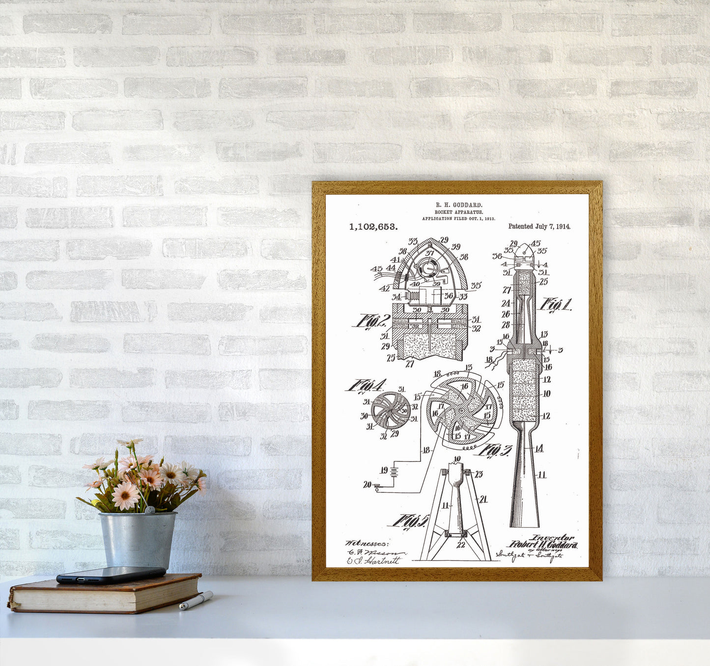Rocket Patent Art Print by Jason Stanley A2 Print Only