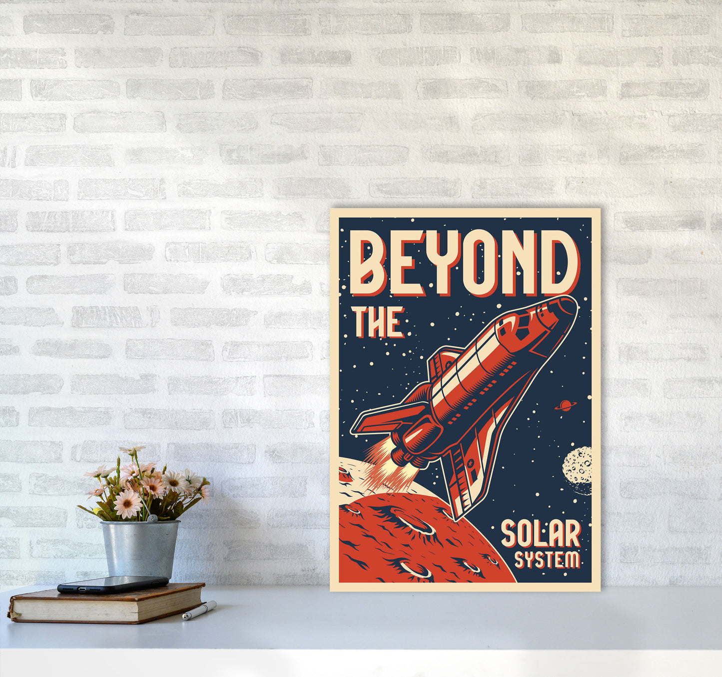 Outer Space Series - #14 Art Print by Jason Stanley A2 Black Frame