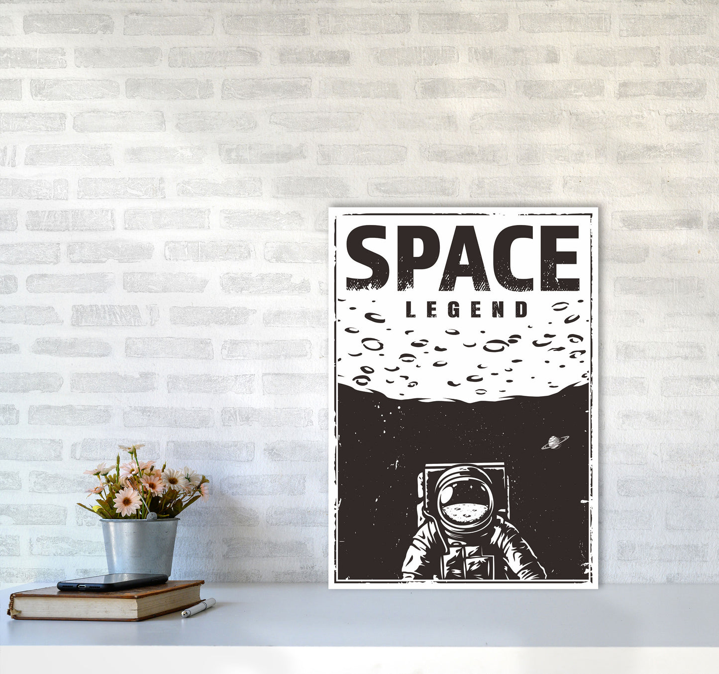 Outer Space Series - #19 Art Print by Jason Stanley A2 Black Frame