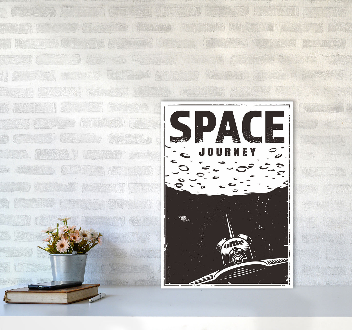 Outer Space Series - #20 Art Print by Jason Stanley A2 Black Frame