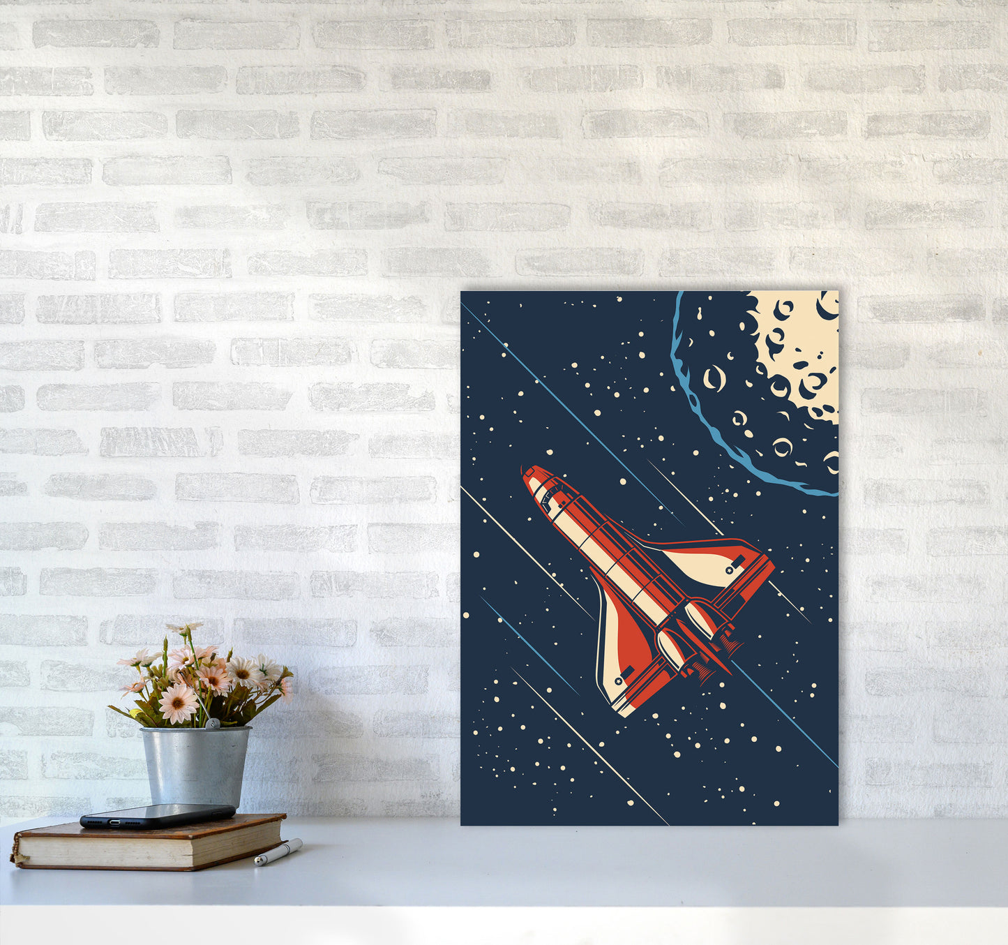 Outer Space Series - #16 Art Print by Jason Stanley A2 Black Frame