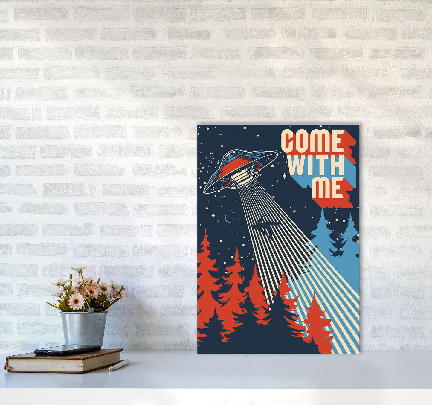 Outer Space Series - #7 Art Print by Jason Stanley A2 Black Frame