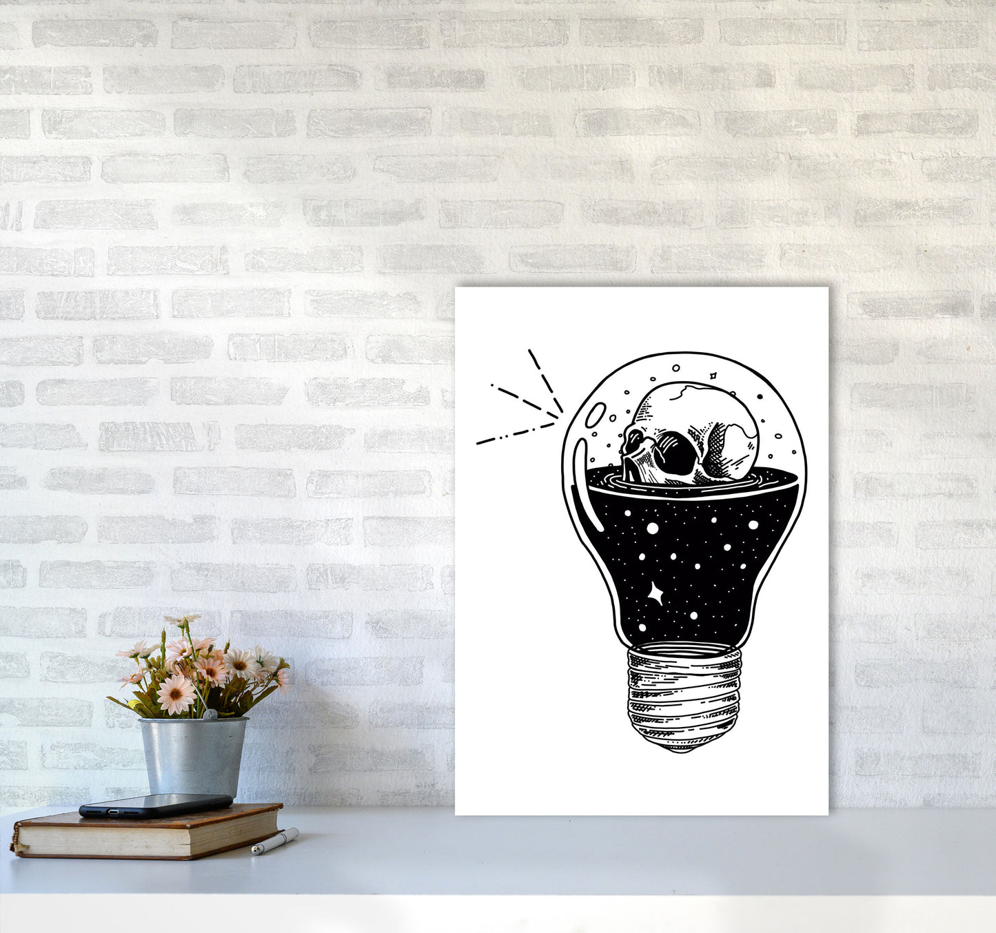 I Think He Had An Idea Art Print by Jason Stanley A2 Black Frame