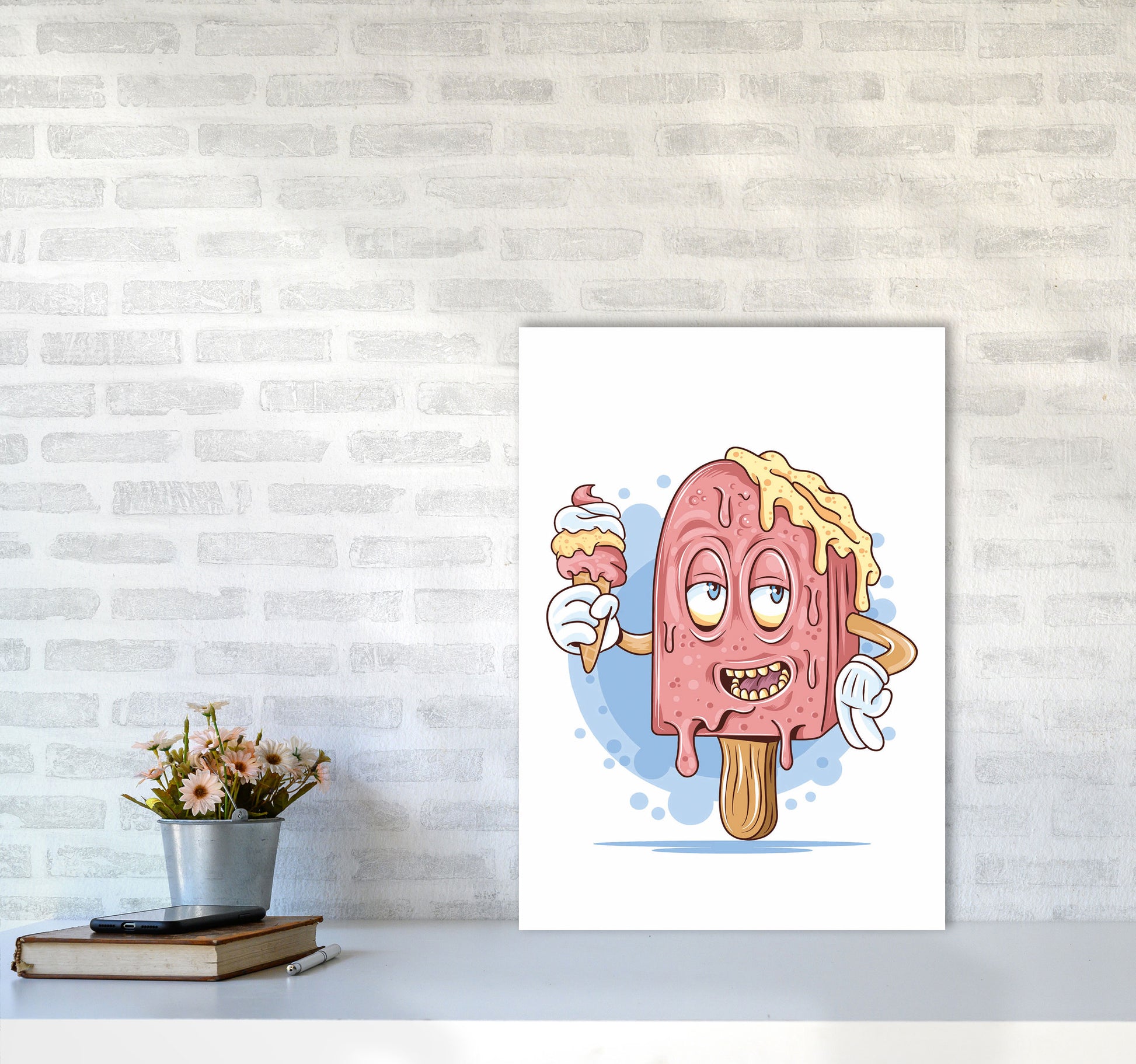 Don'T Let Me Melt Art Print by Jason Stanley A2 Black Frame