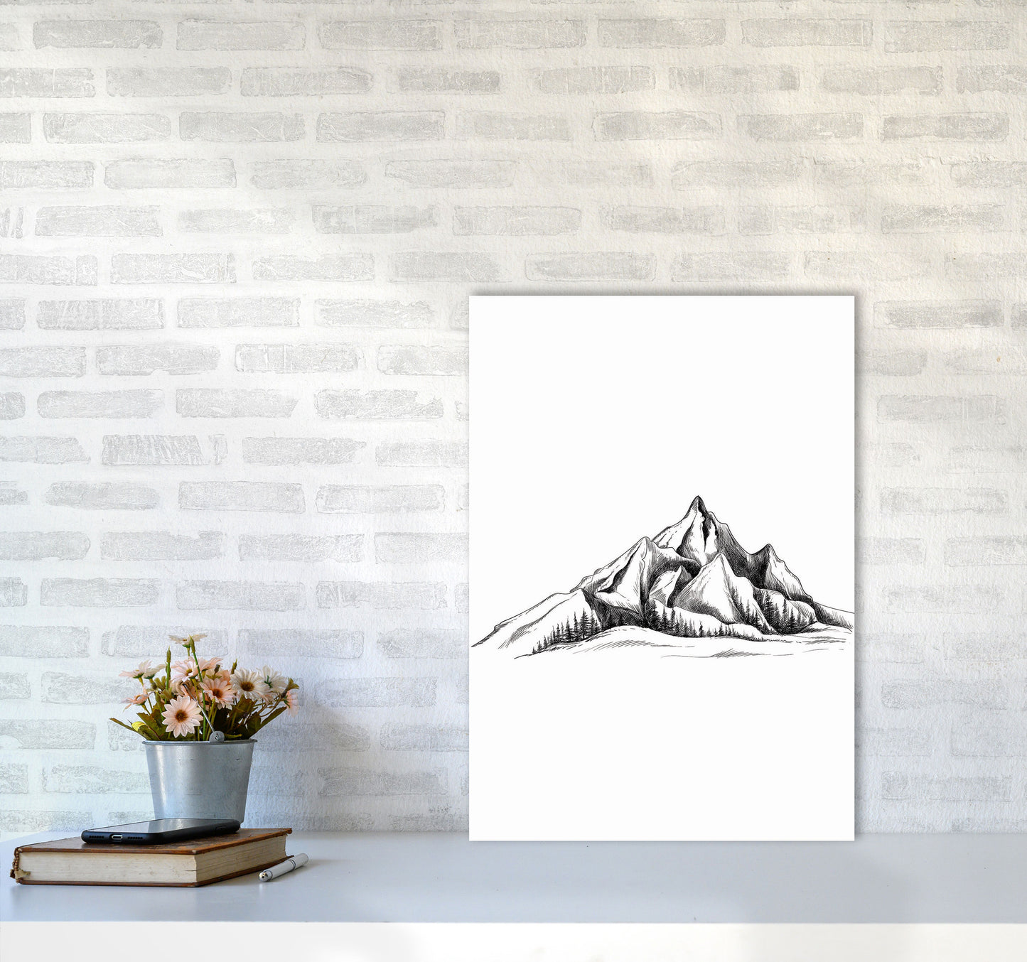 To The Mountains Art Print by Jason Stanley A2 Black Frame