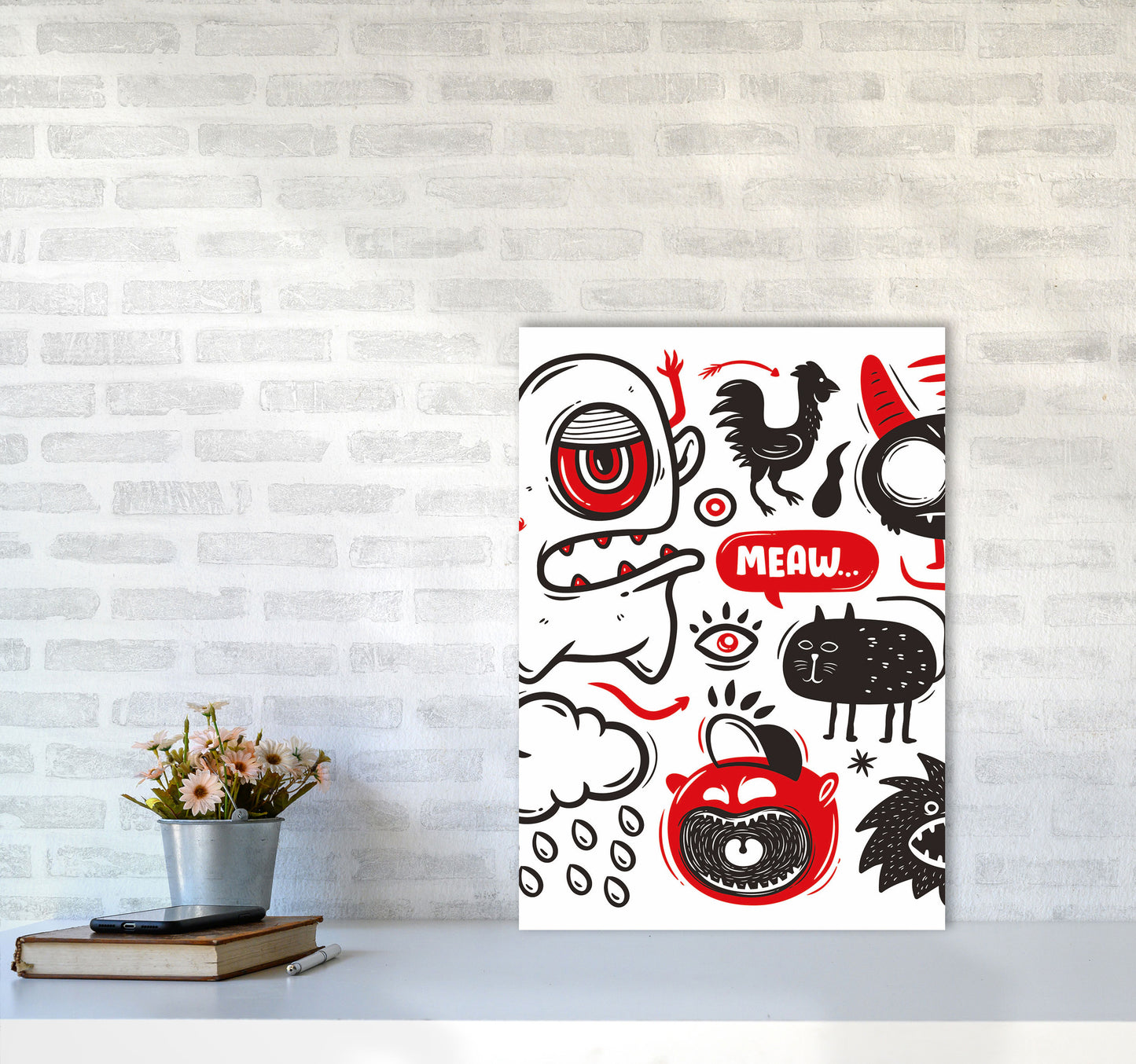 This Is A Doodle Art Print by Jason Stanley A2 Black Frame