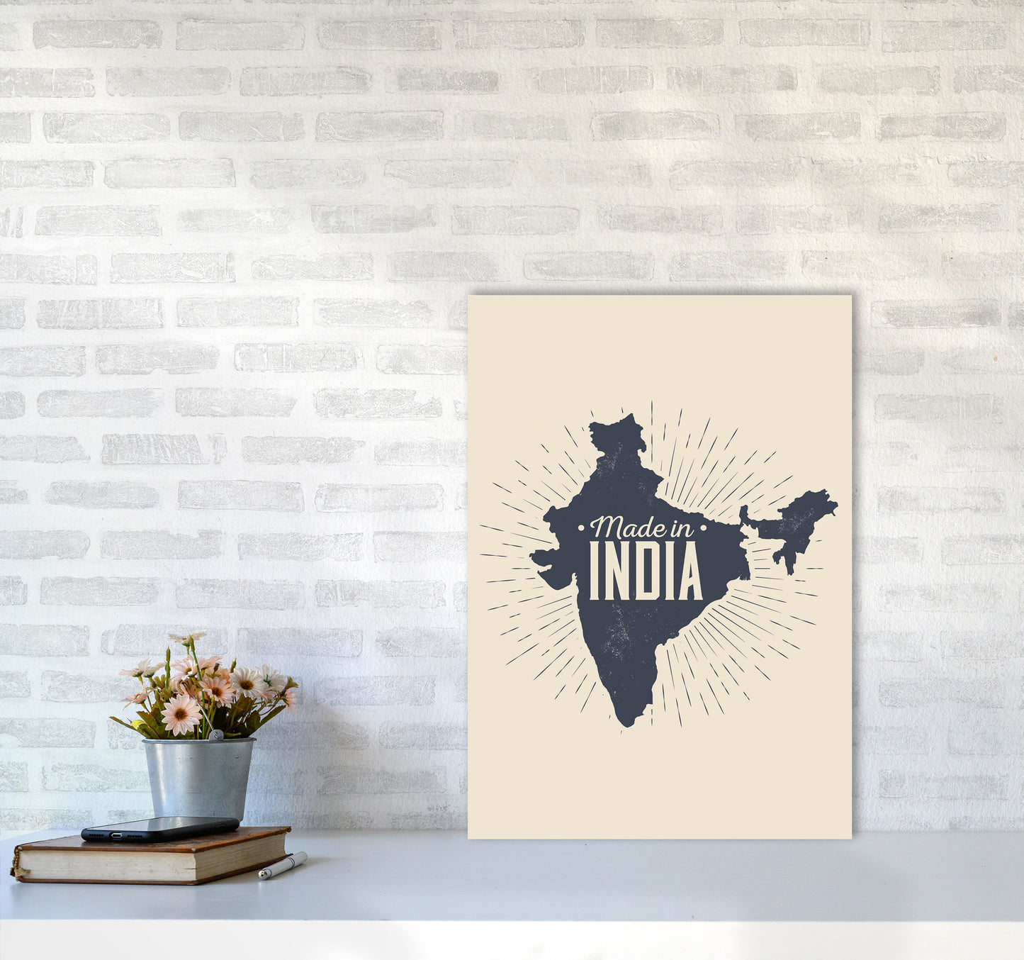 Made In India Art Print by Jason Stanley A2 Black Frame