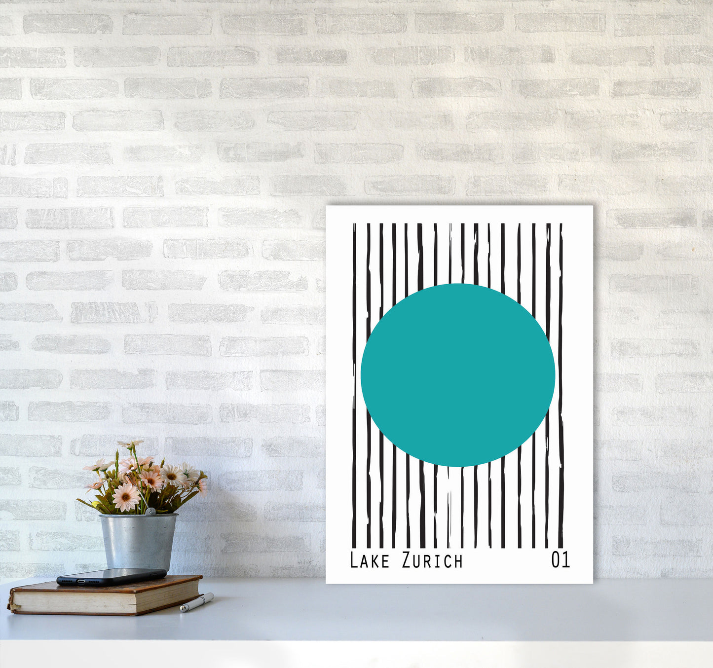 Lake Zurich Art Print by Jason Stanley A2 Black Frame