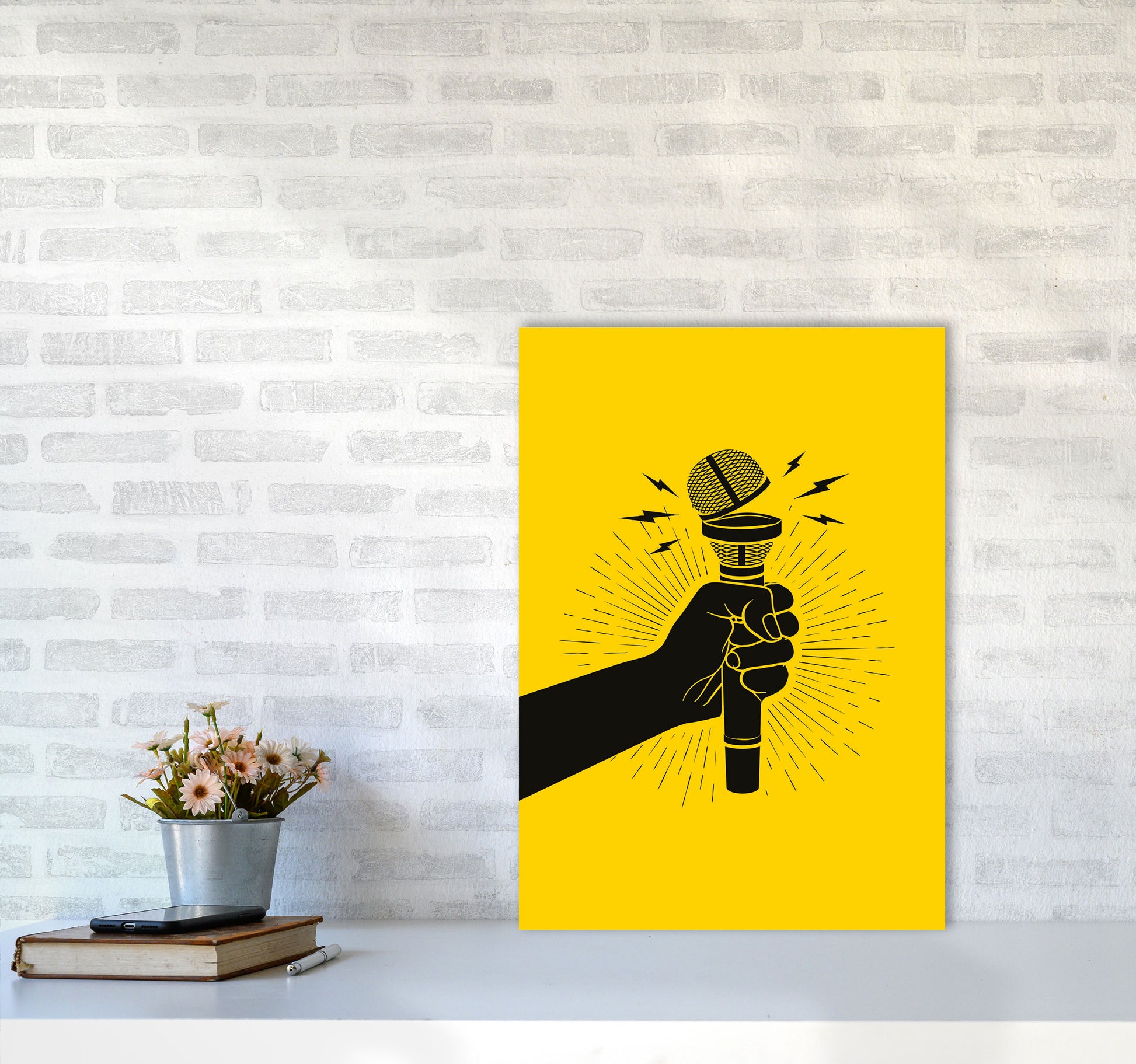 Speak Up! Art Print by Jason Stanley A2 Black Frame