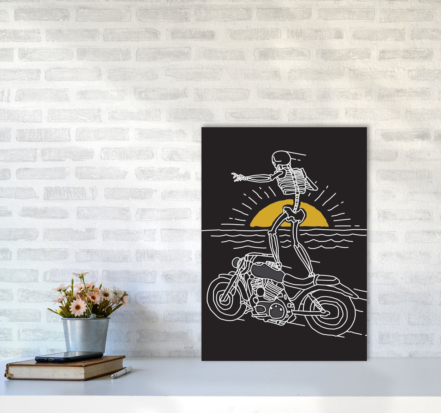 Freedom Rider Art Print by Jason Stanley A2 Black Frame