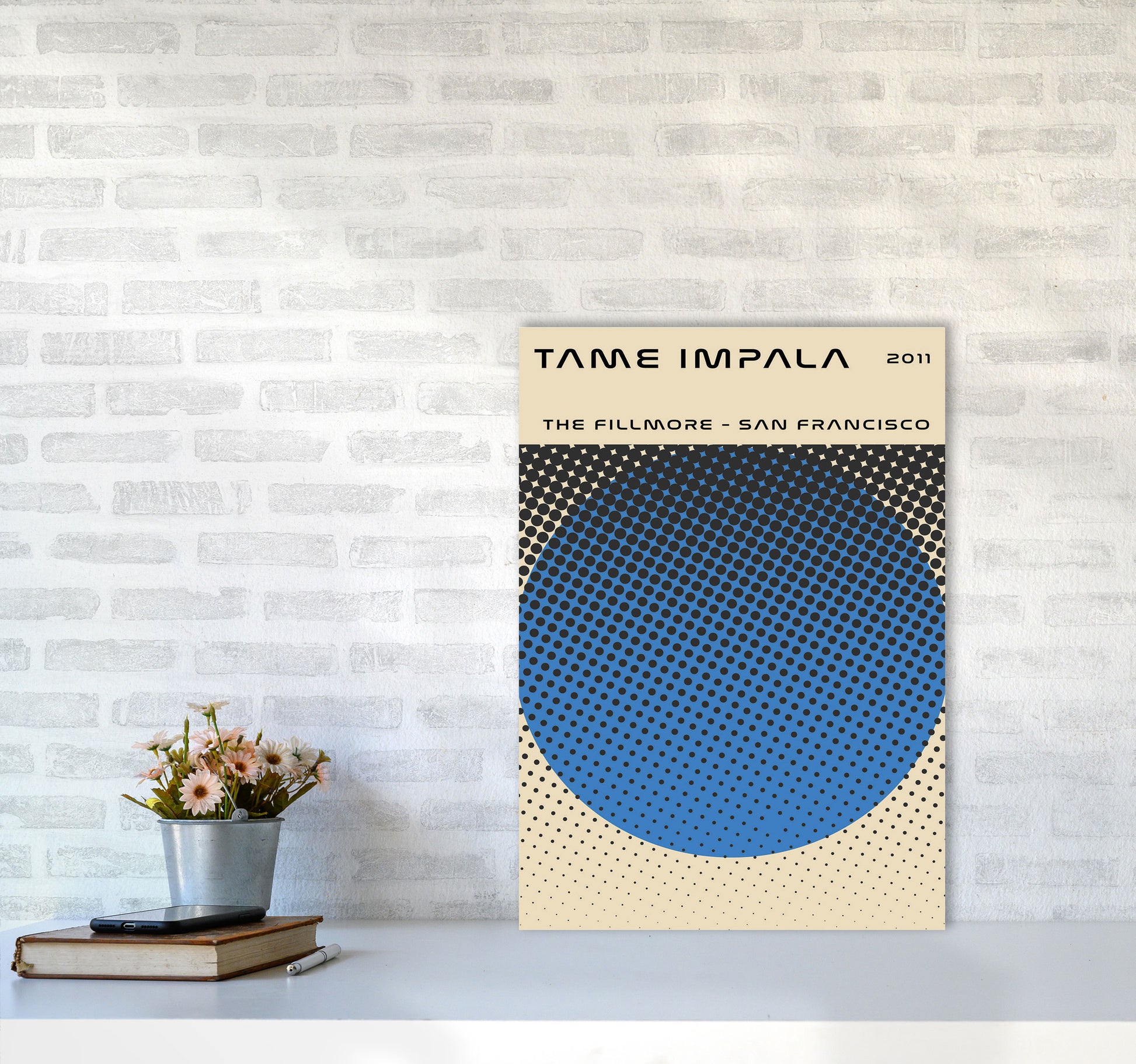 Tame Impala Live In San Francisco Art Print by Jason Stanley A2 Black Frame