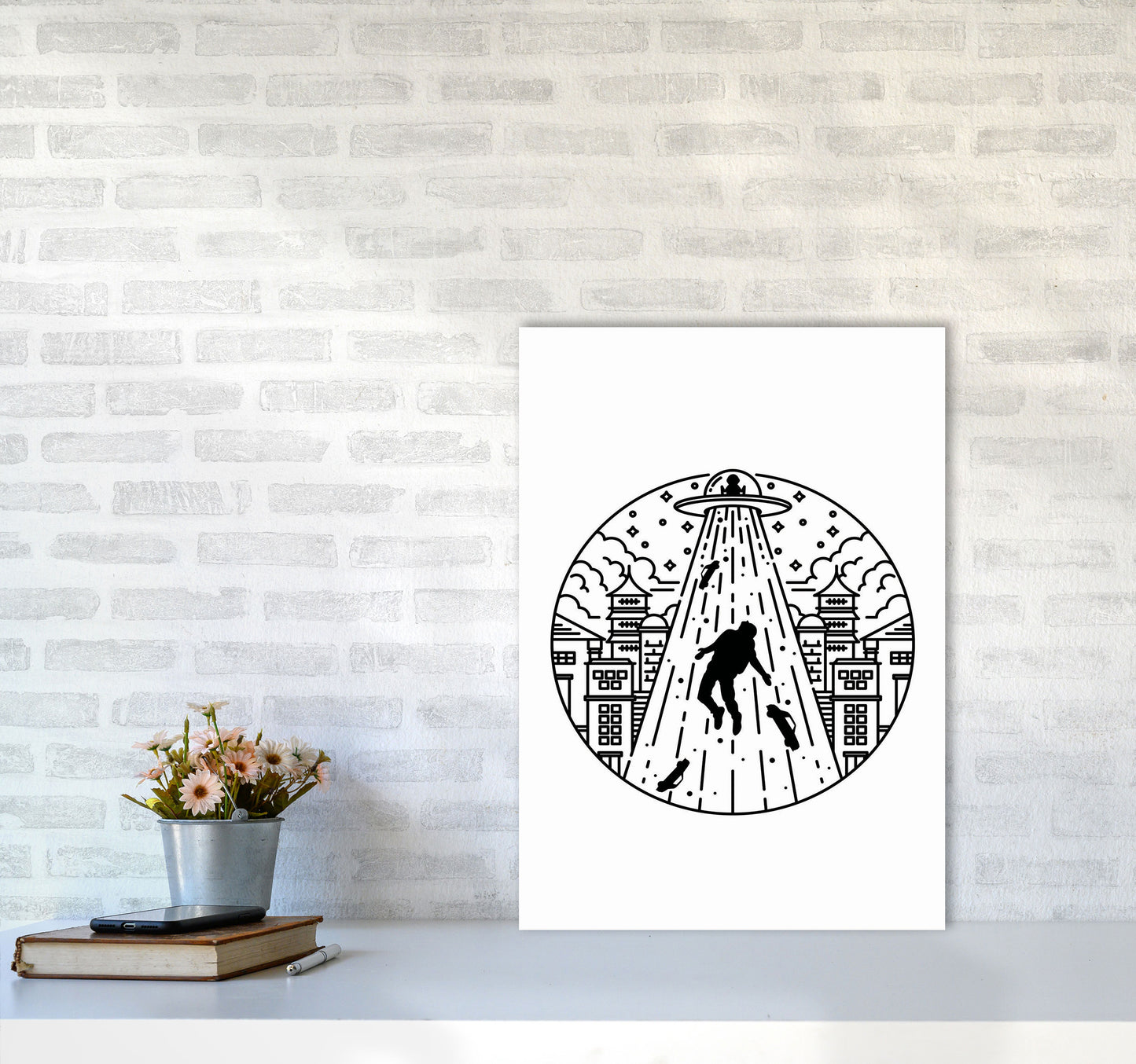 Alien Invasion Art Print by Jason Stanley A2 Black Frame