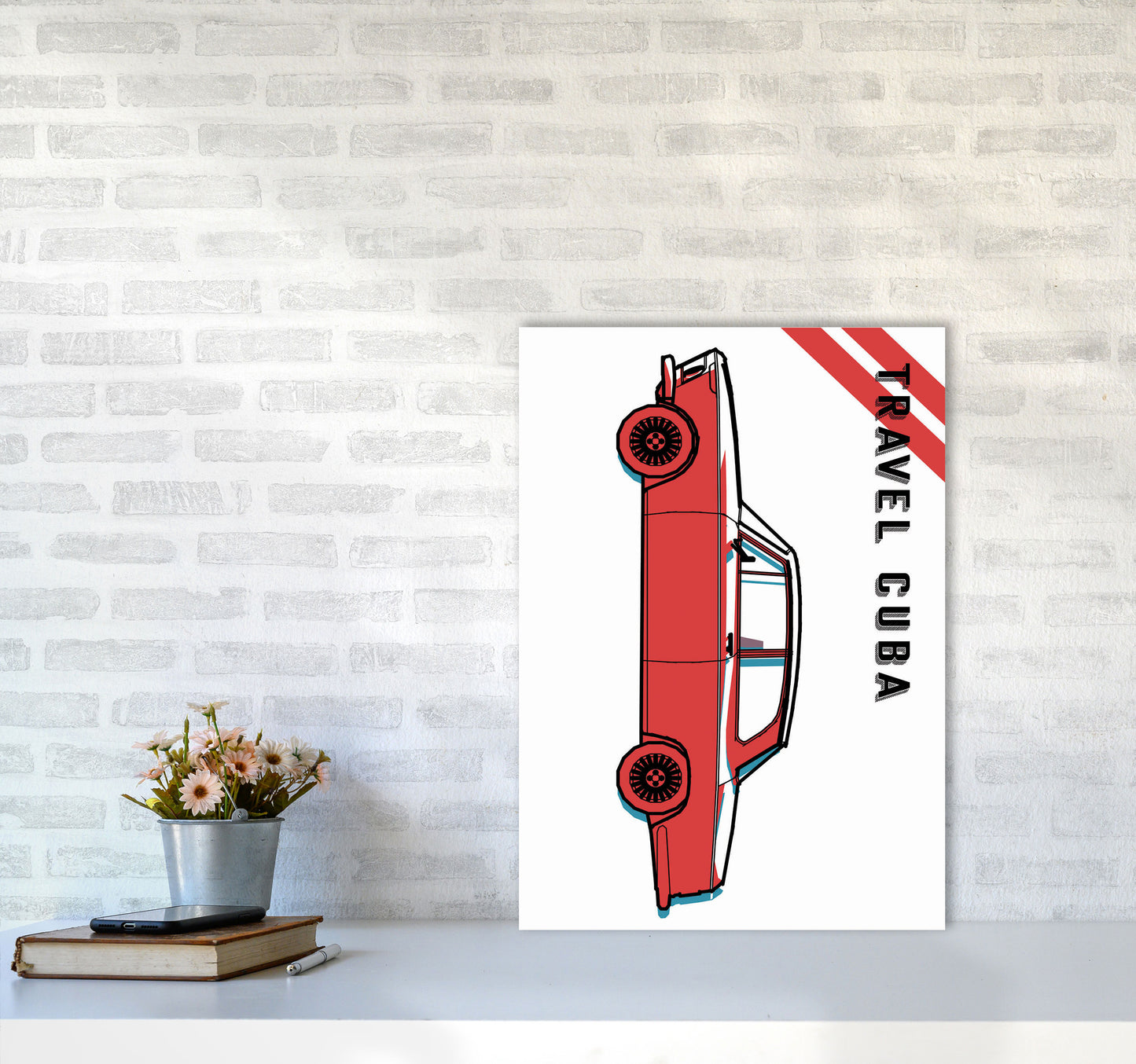 Travel Cuba Art Print by Jason Stanley A2 Black Frame