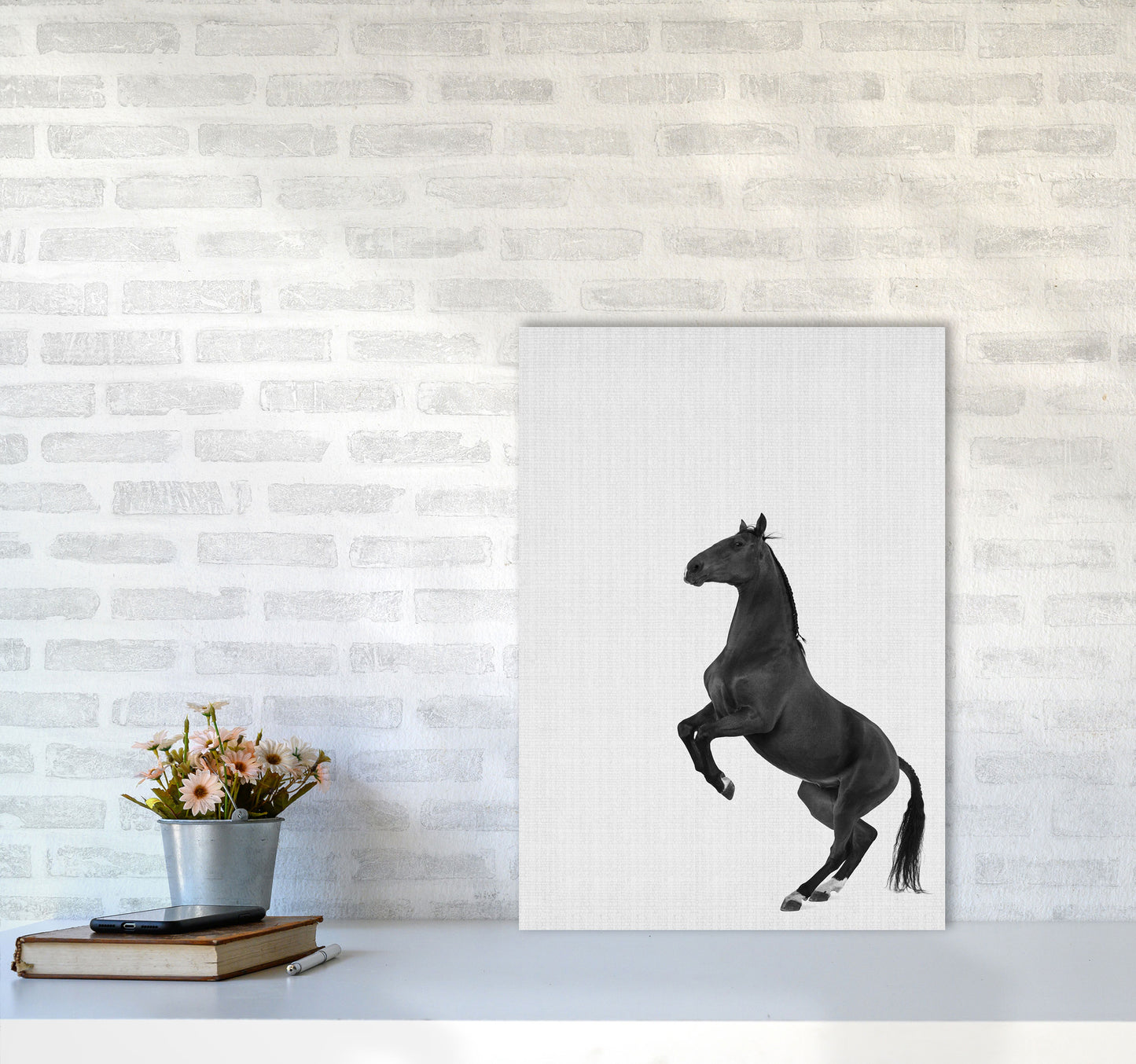 The Dark Horse Rides At Night #2 Art Print by Jason Stanley A2 Black Frame
