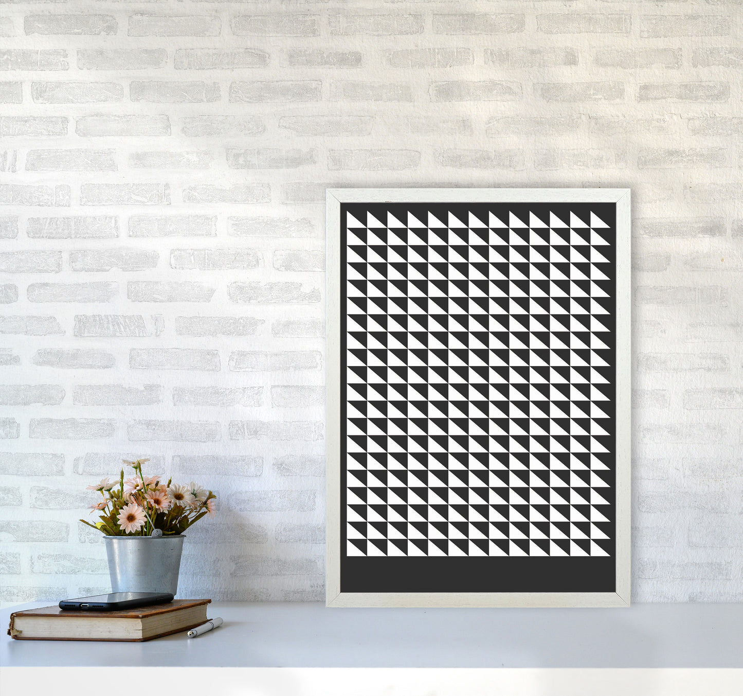 Minimal Geometric Series - 20 Art Print by Jason Stanley A2 Oak Frame
