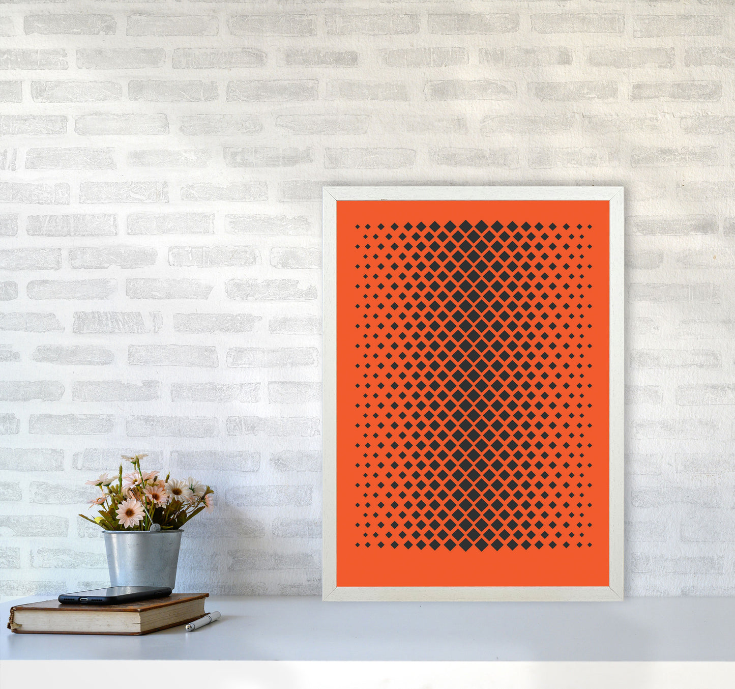 Minimal Geometric Series - 34 Art Print by Jason Stanley A2 Oak Frame