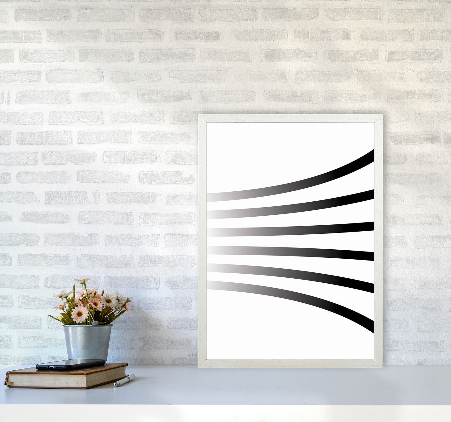 Minimal Geometric Series - 1 Art Print by Jason Stanley A2 Oak Frame
