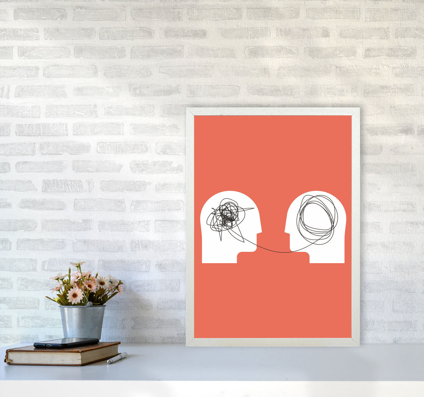 Disorganized To Organized Art Print by Jason Stanley A2 Oak Frame
