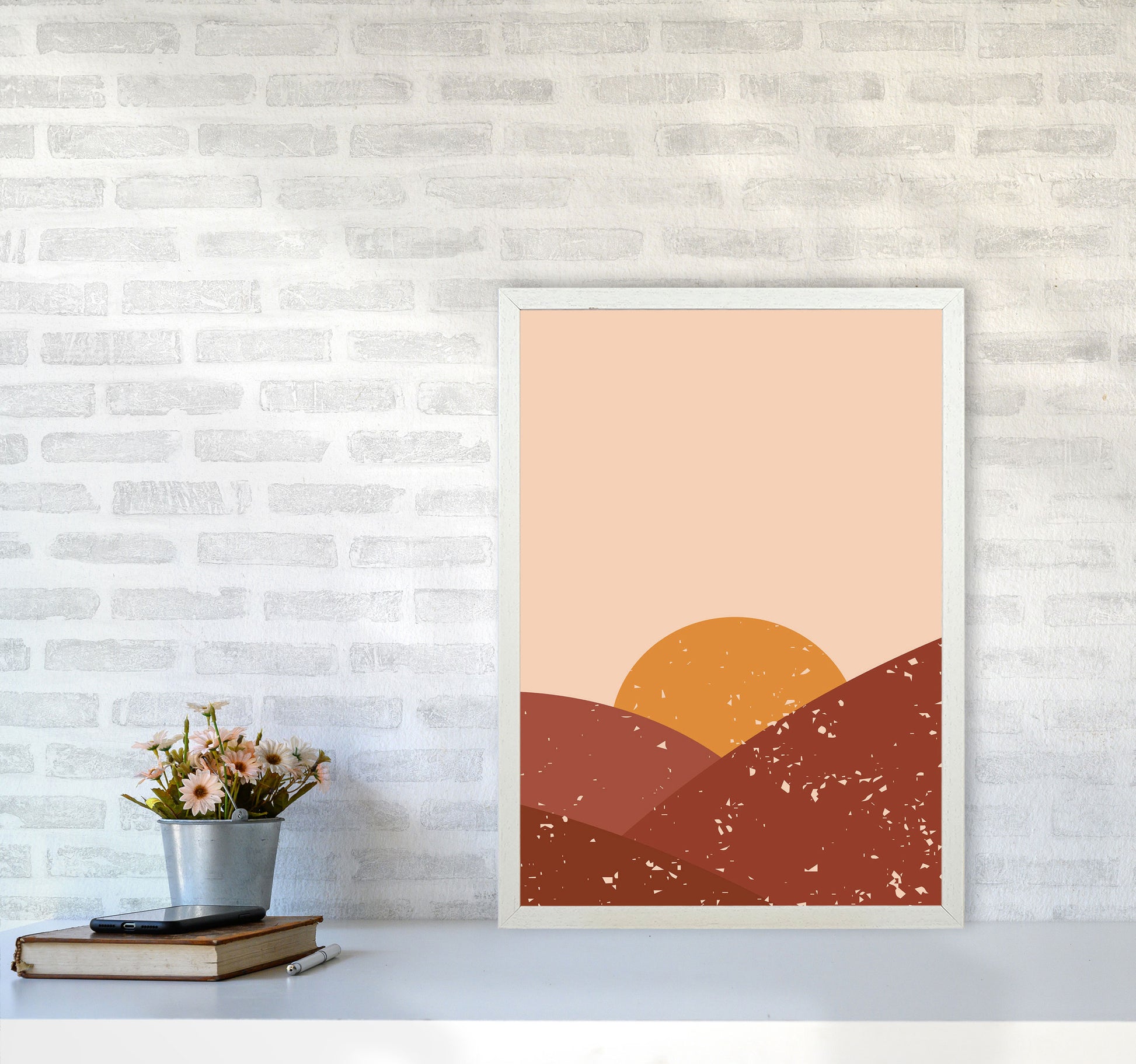 The Perfect Sunset Art Print by Jason Stanley A2 Oak Frame