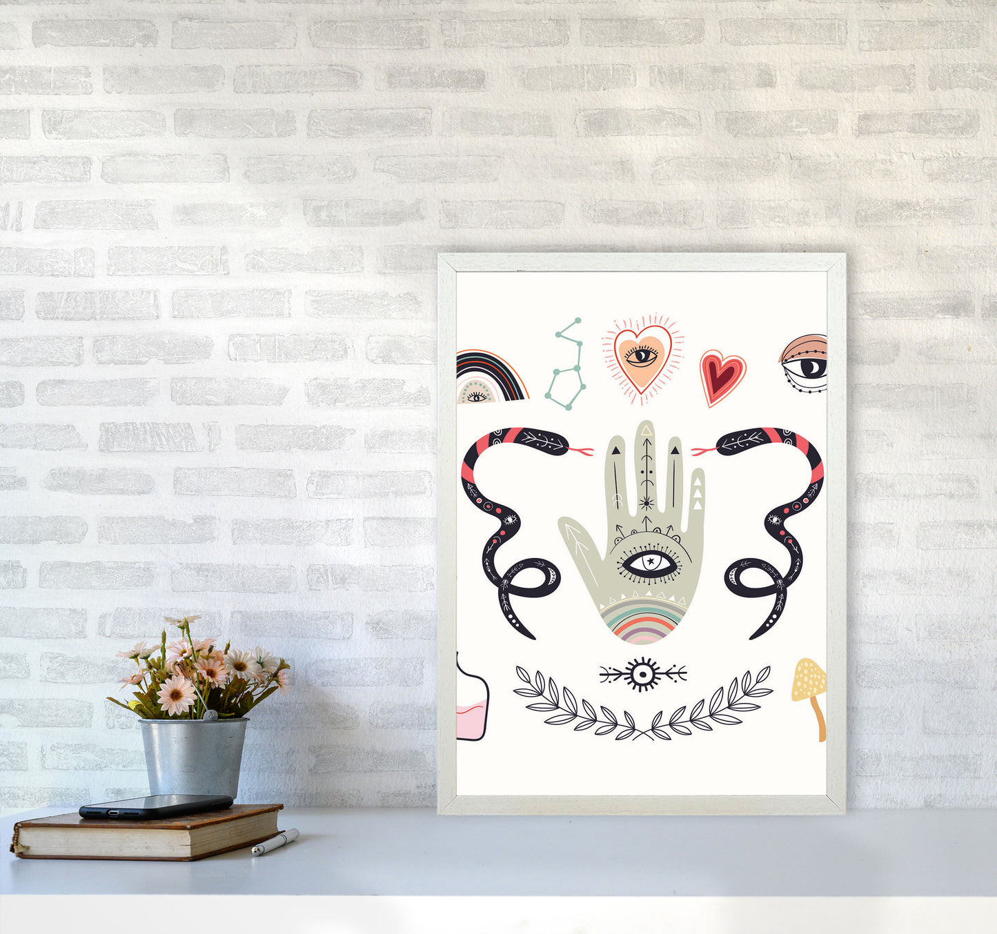 Mystical Elements Art Print by Jason Stanley A2 Oak Frame