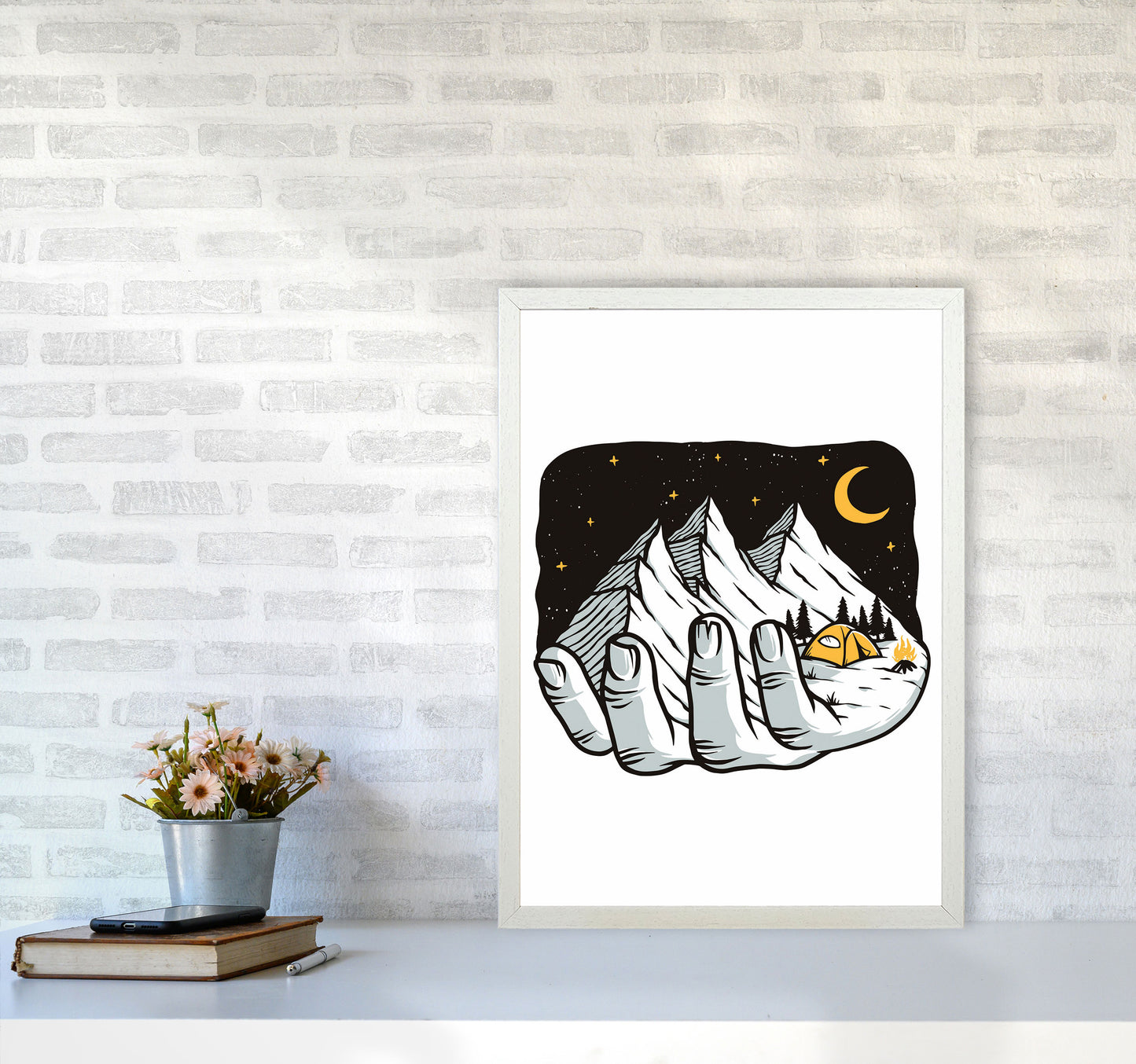 Grab A Handfull Art Print by Jason Stanley A2 Oak Frame