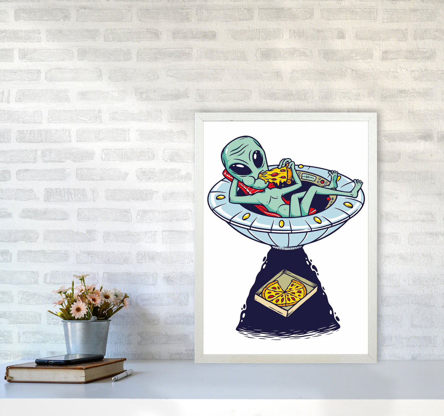 Delivery Please Art Print by Jason Stanley A2 Oak Frame