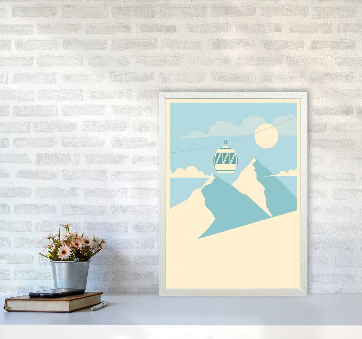 Gondola Ride Art Print by Jason Stanley A2 Oak Frame