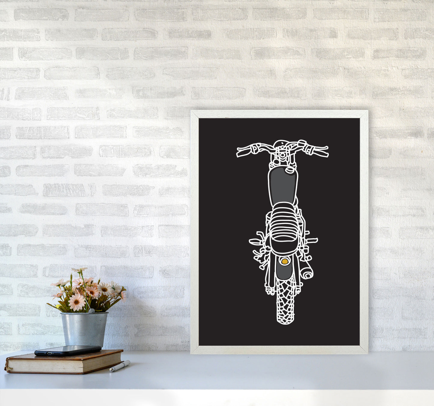 Let's Ride! Art Print by Jason Stanley A2 Oak Frame