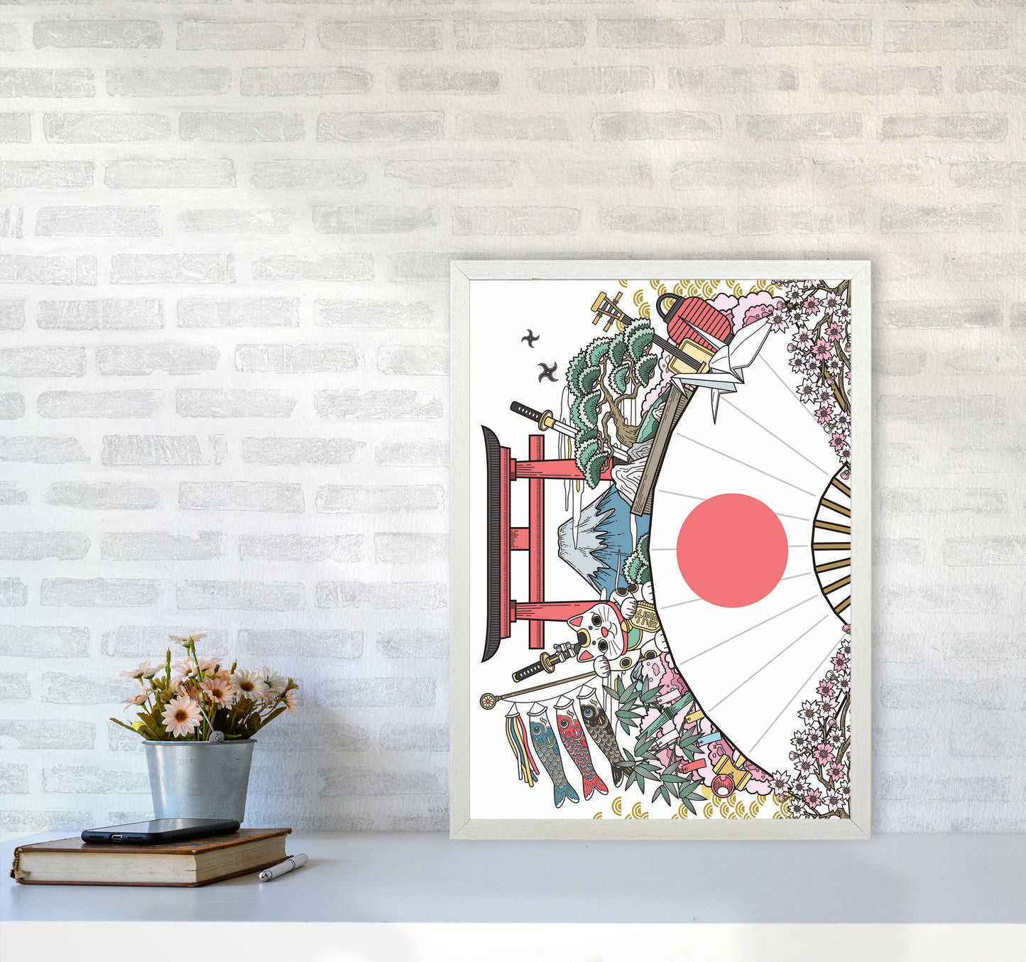 All Japan Has To Offer Art Print by Jason Stanley A2 Oak Frame
