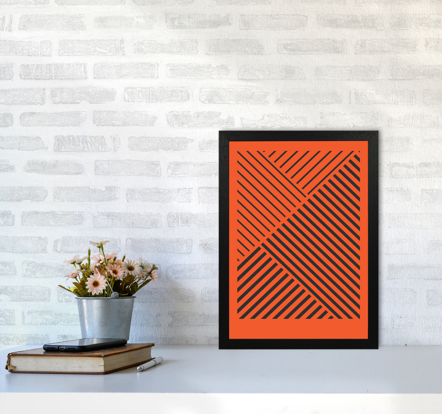 Minimal Geometric Series - 23 Art Print by Jason Stanley A3 White Frame