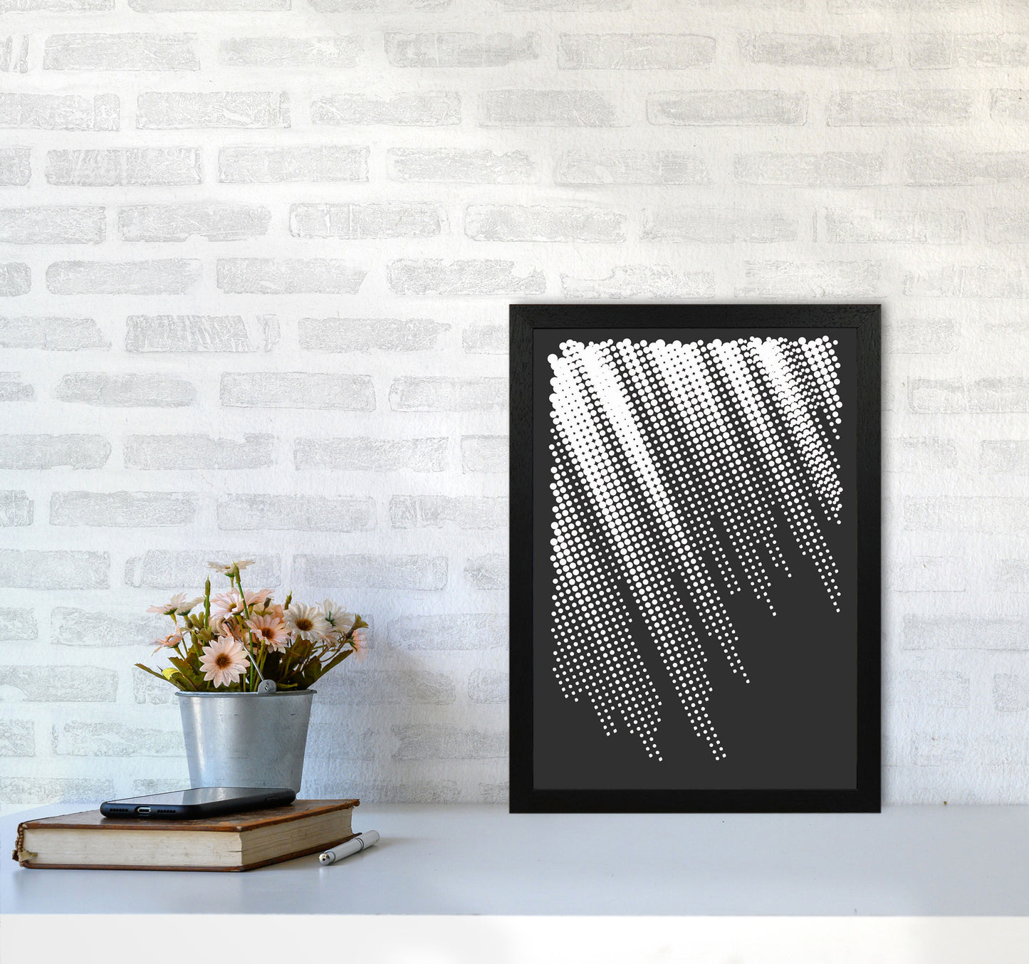 Minimal Geometric Series - 40 Art Print by Jason Stanley A3 White Frame