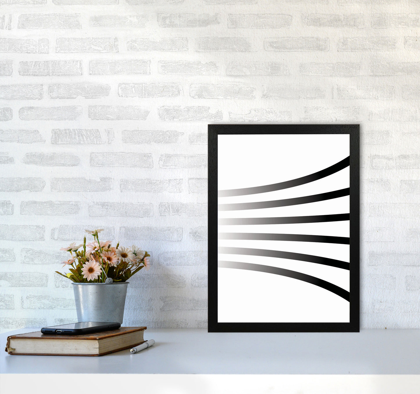 Minimal Geometric Series - 1 Art Print by Jason Stanley A3 White Frame