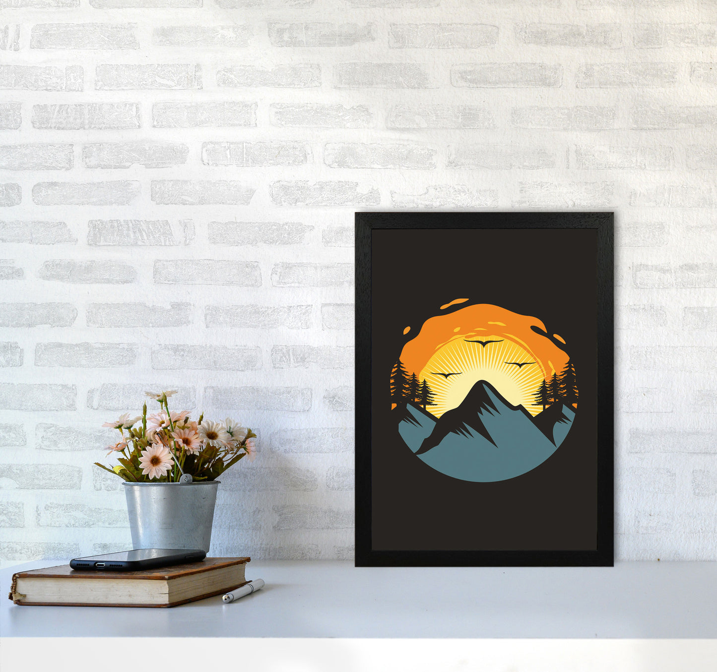Sensets Are For The Birds Art Print by Jason Stanley A3 White Frame